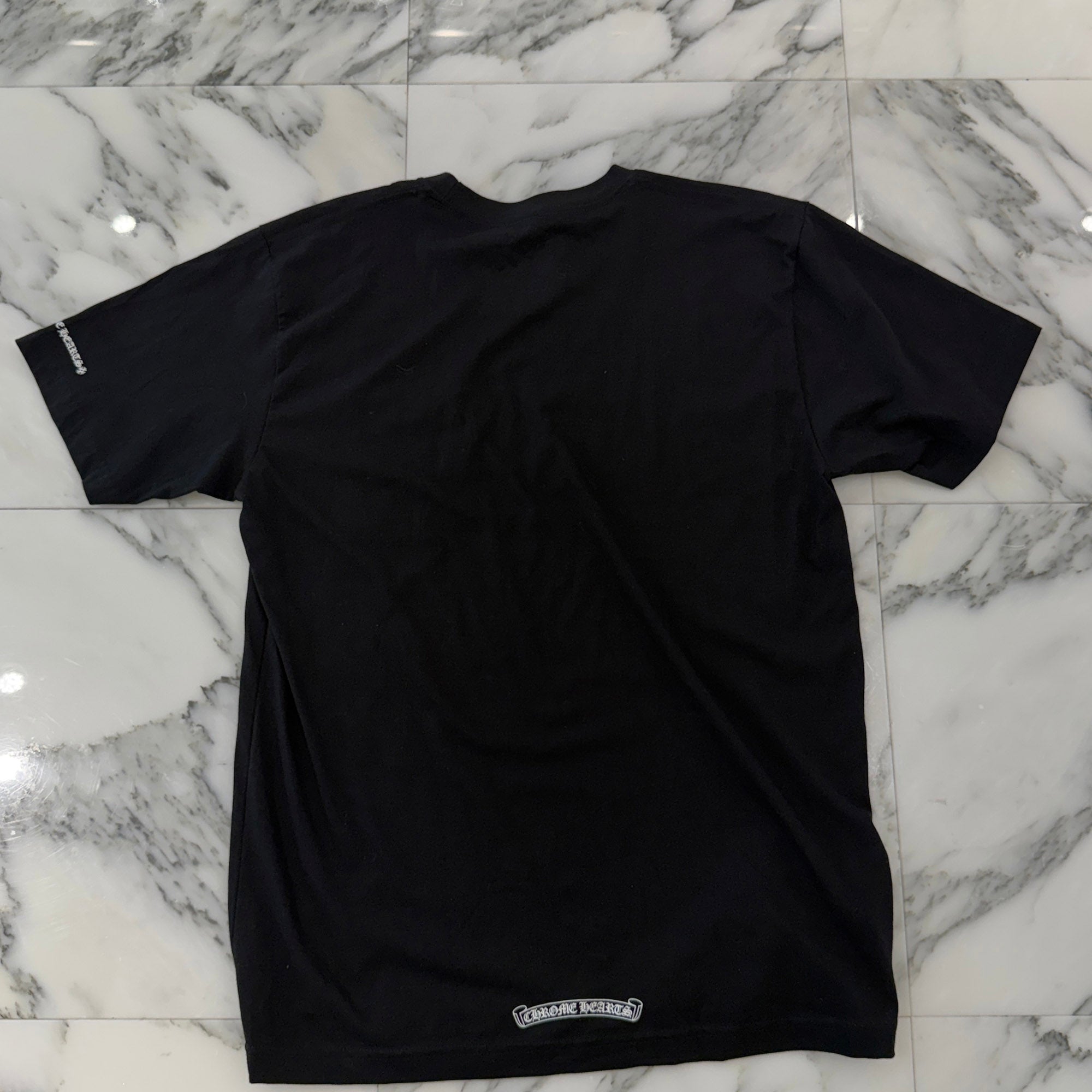 CHROME HEARTS Neck Logo Tee Size L クロムハーツ ネックロゴTシャツ サイズL