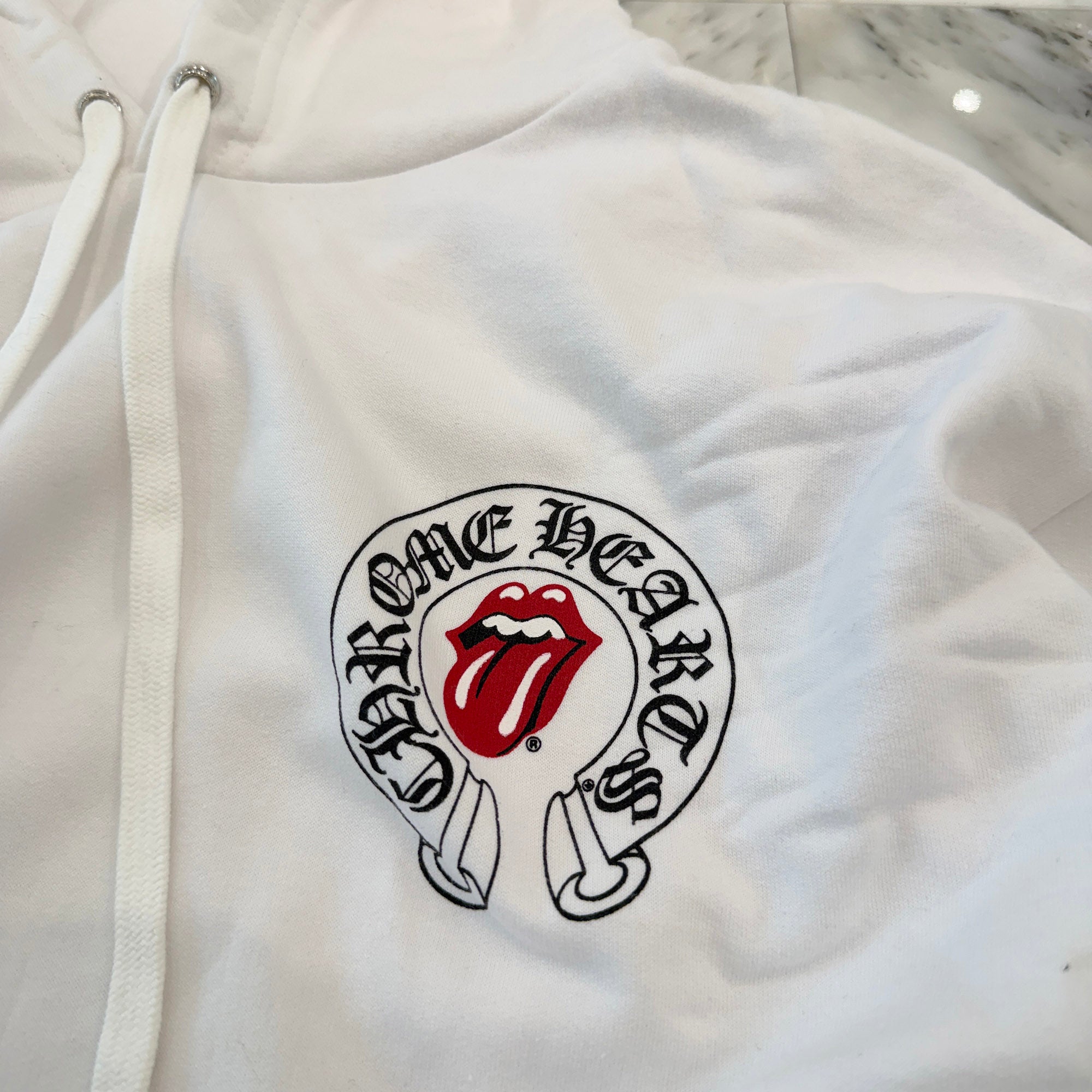 CHROME HEARTS × The Rolling Stones Online Limited Lip & Tongue Pullover Hoodie Size L クロムハーツ × ローリングストーンズ オンライン限定 リップ&タン プルオーバーフーディー サイズL