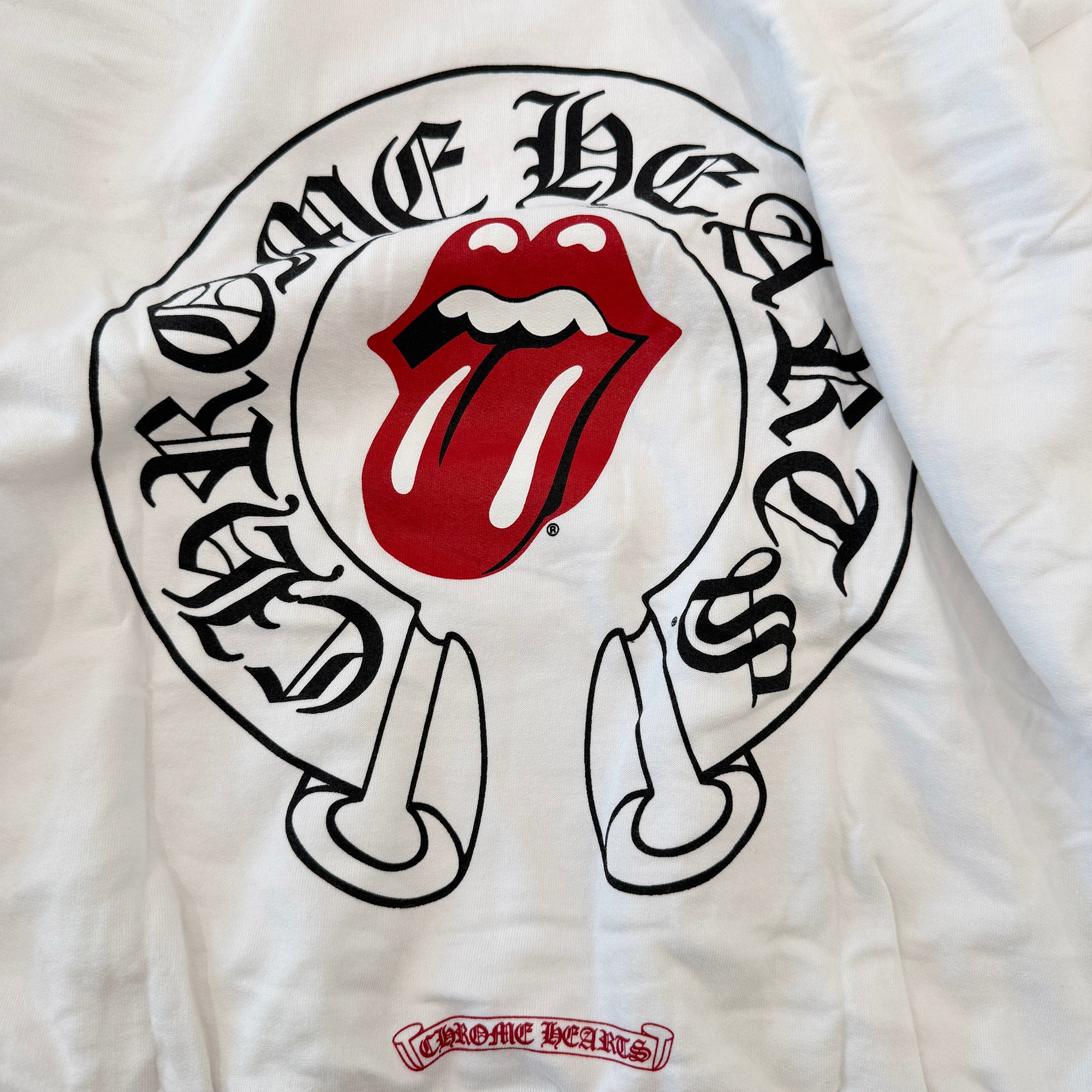 CHROME HEARTS × The Rolling Stones Online Limited Lip & Tongue Pullover Hoodie Size L クロムハーツ × ローリングストーンズ オンライン限定 リップ&タン プルオーバーフーディー サイズL