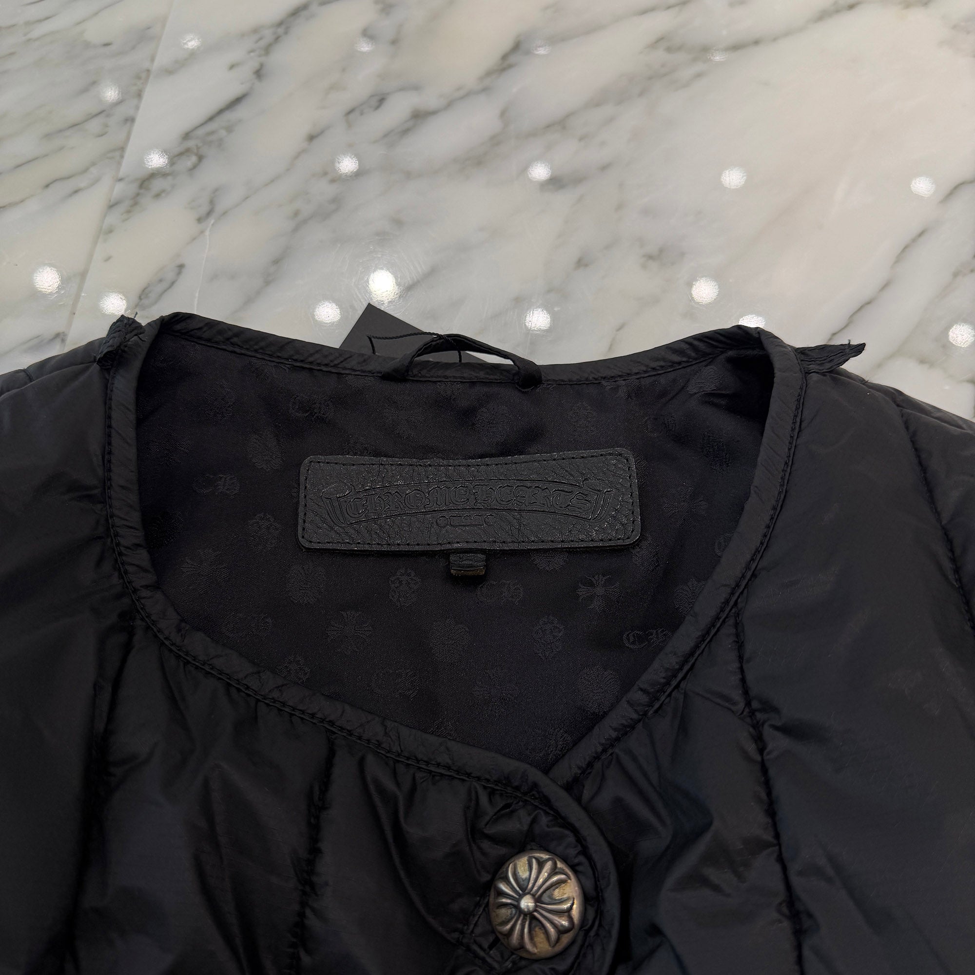 CHROME HEARTS Piping Down Jacket Size L クロムハーツ パイピング ダウンジャケット サイズL