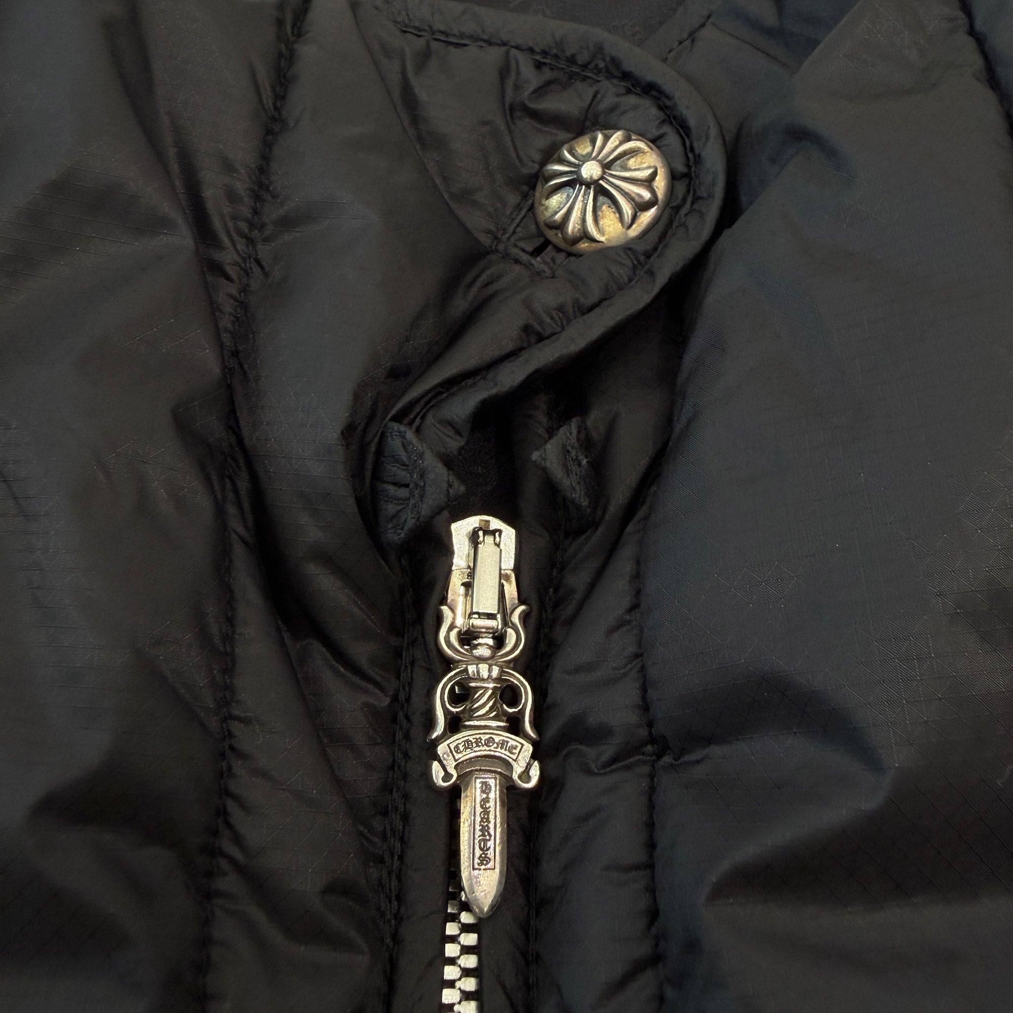 CHROME HEARTS Piping Down Jacket Size L クロムハーツ パイピング ダウンジャケット サイズL