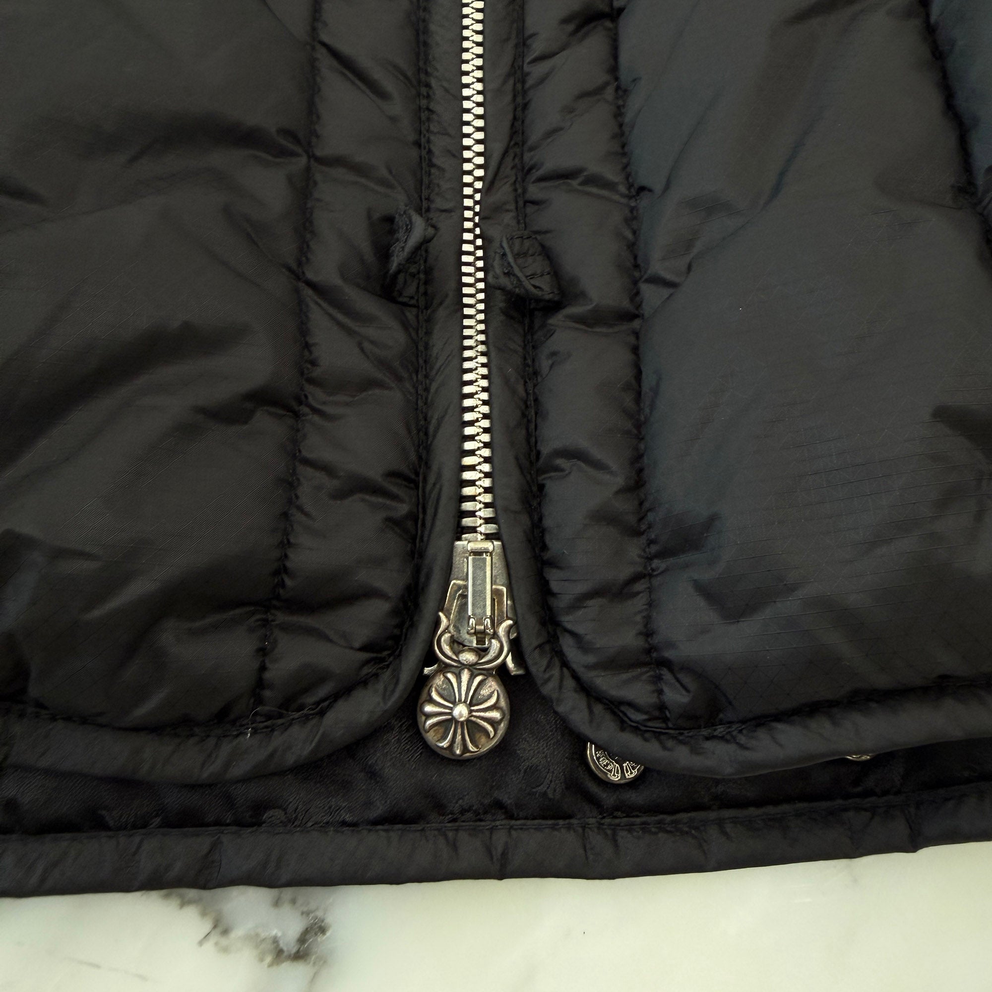 CHROME HEARTS Piping Down Jacket Size L クロムハーツ パイピング ダウンジャケット サイズL