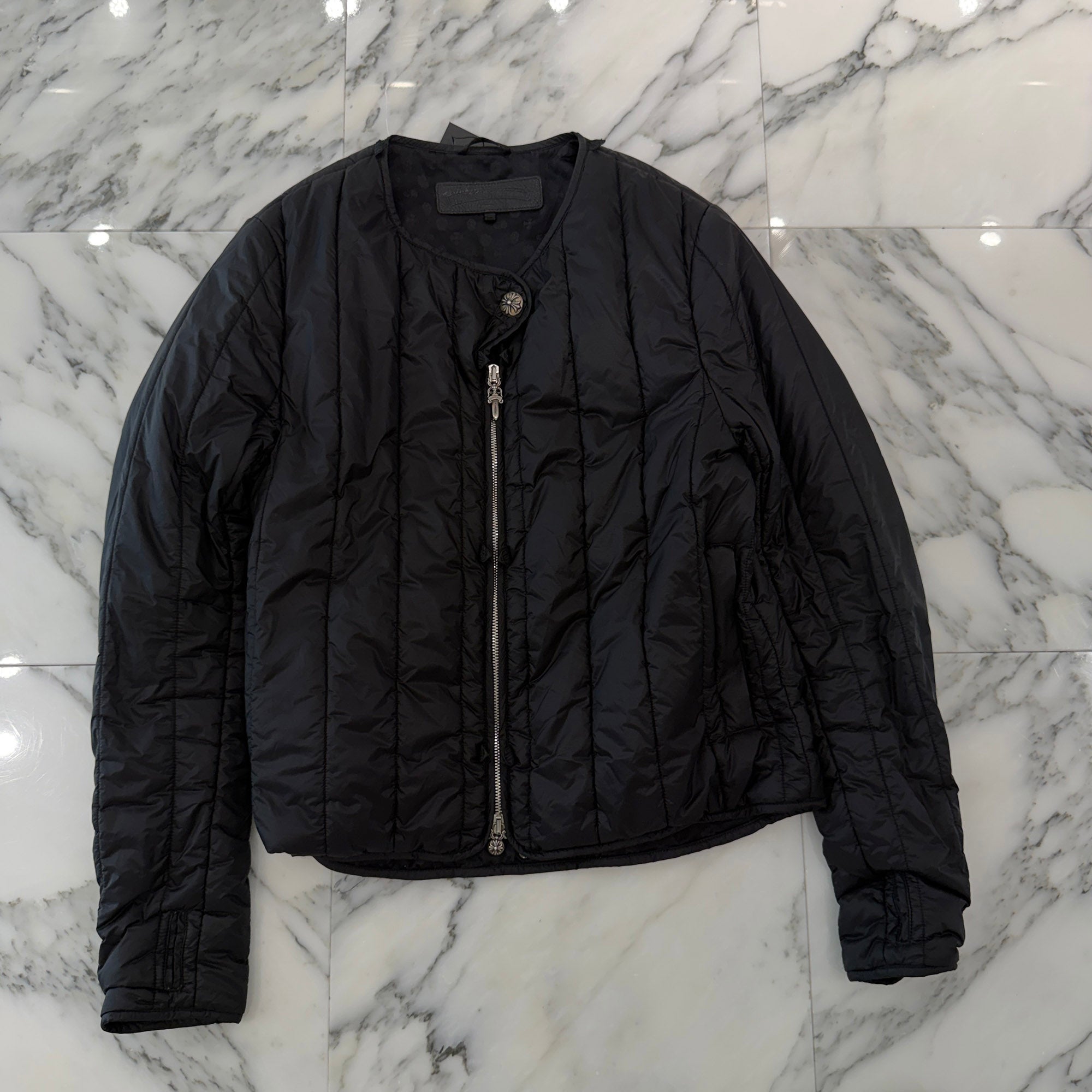 CHROME HEARTS Piping Down Jacket Size L クロムハーツ パイピング ダウンジャケット サイズL