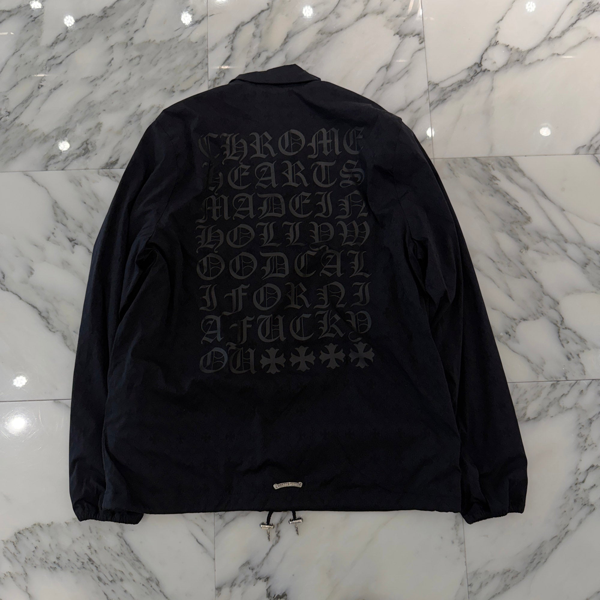 CHROME HEARTS Made In Hollywood CH Plus Eye Chart Coach Jacket Size L クロムハーツ メイドインハリウッド CHプラス アイチャート コーチジャケット サイズL
