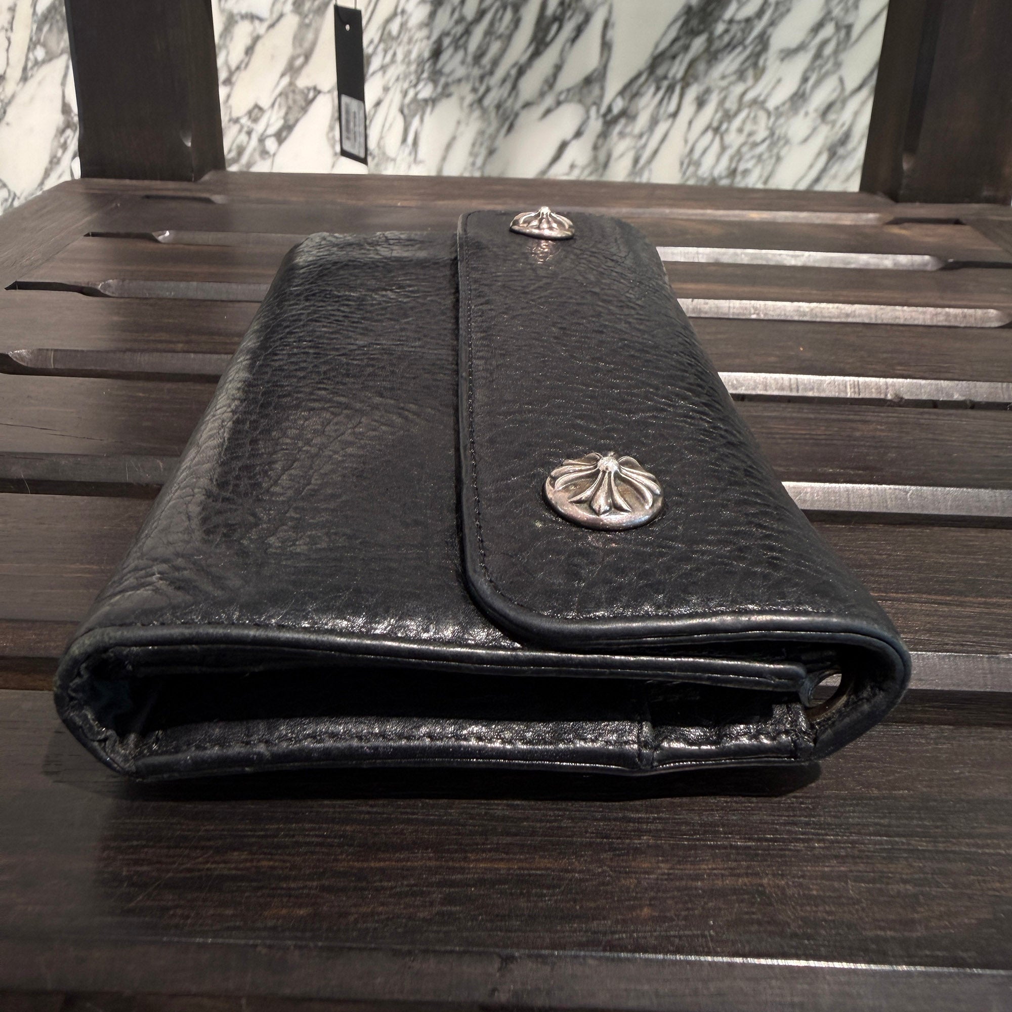 CHROME HEARTS Wave Cross Ball Wallet クロムハーツ ウェーブクロスボール ウォレット