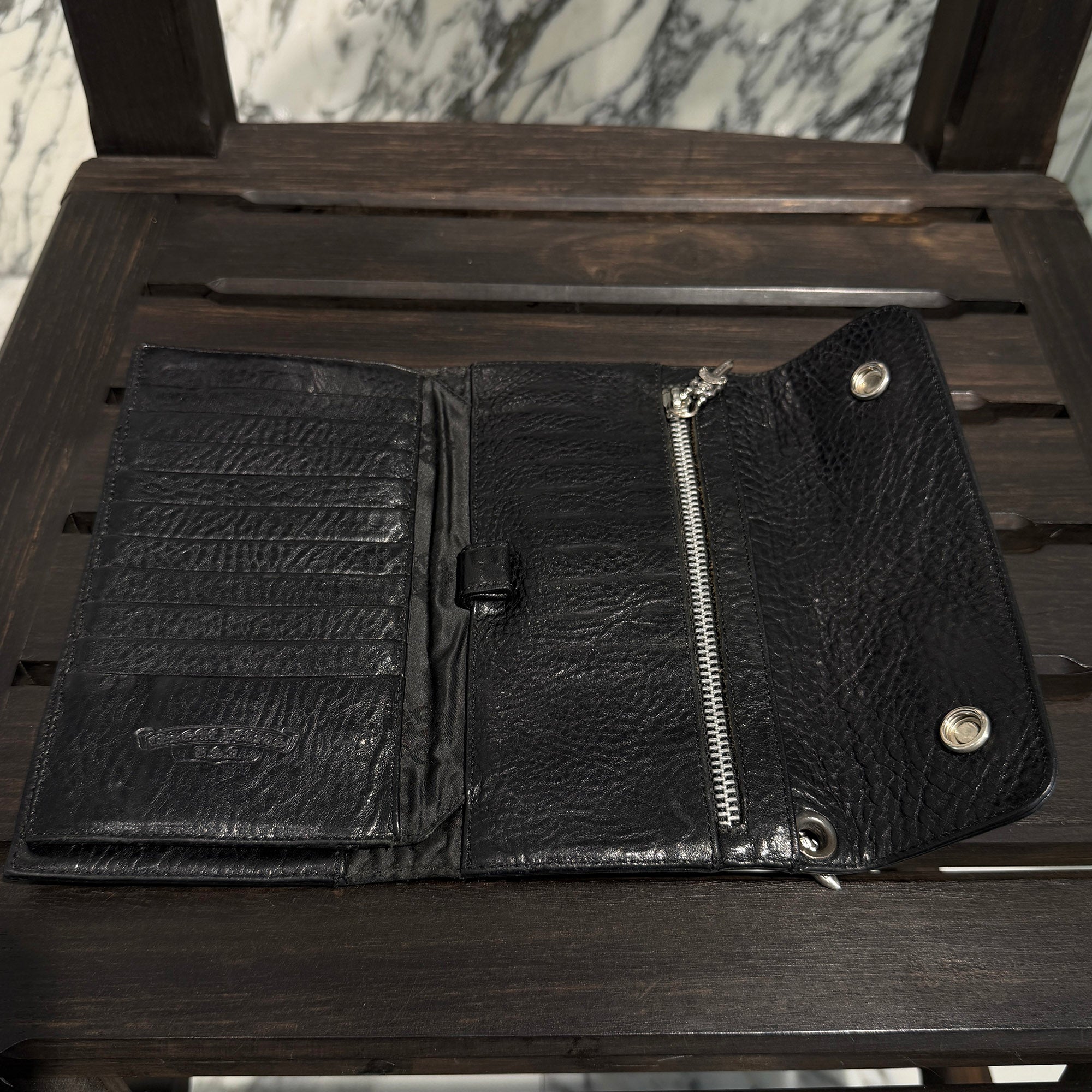 CHROME HEARTS Wave Cross Ball Wallet クロムハーツ ウェーブクロスボール ウォレット