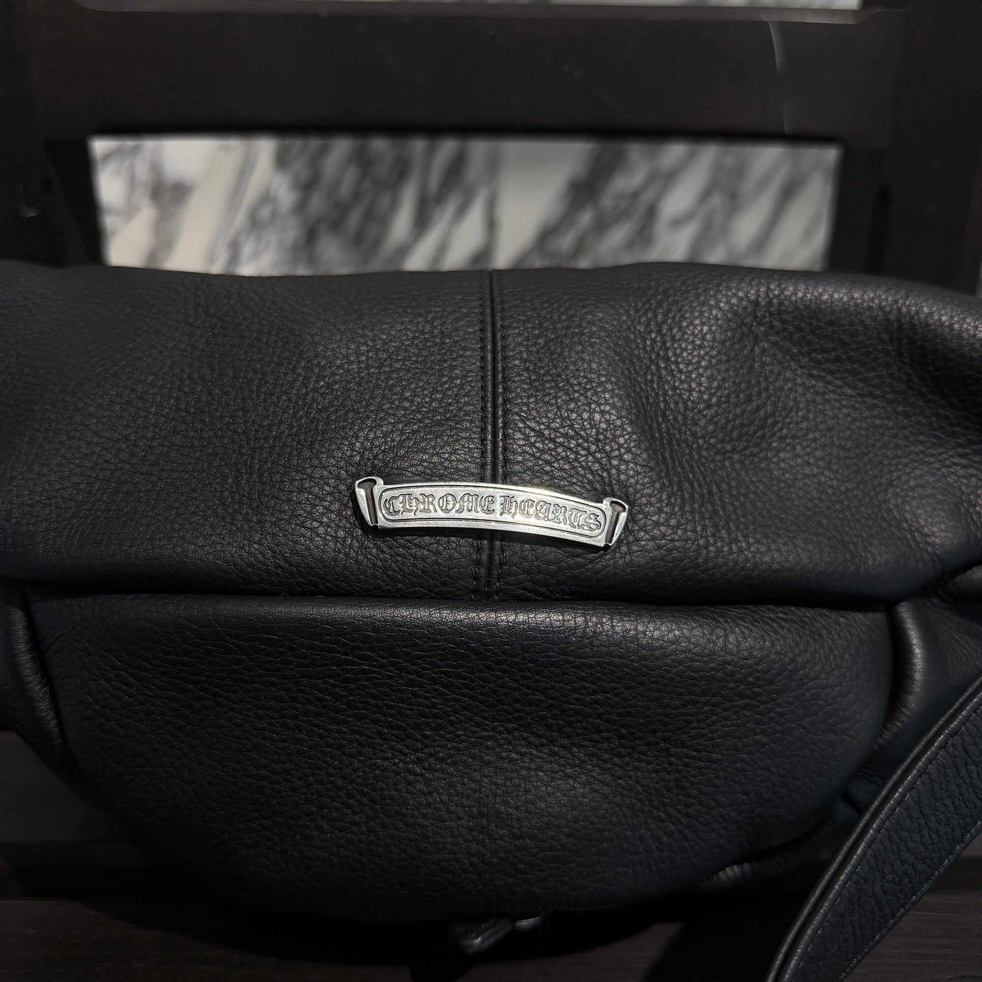 CHROME HEARTS SNAT PACK Leather Shoulder Bag クロムハーツ スナットパック レザー ショルダーバッグ
