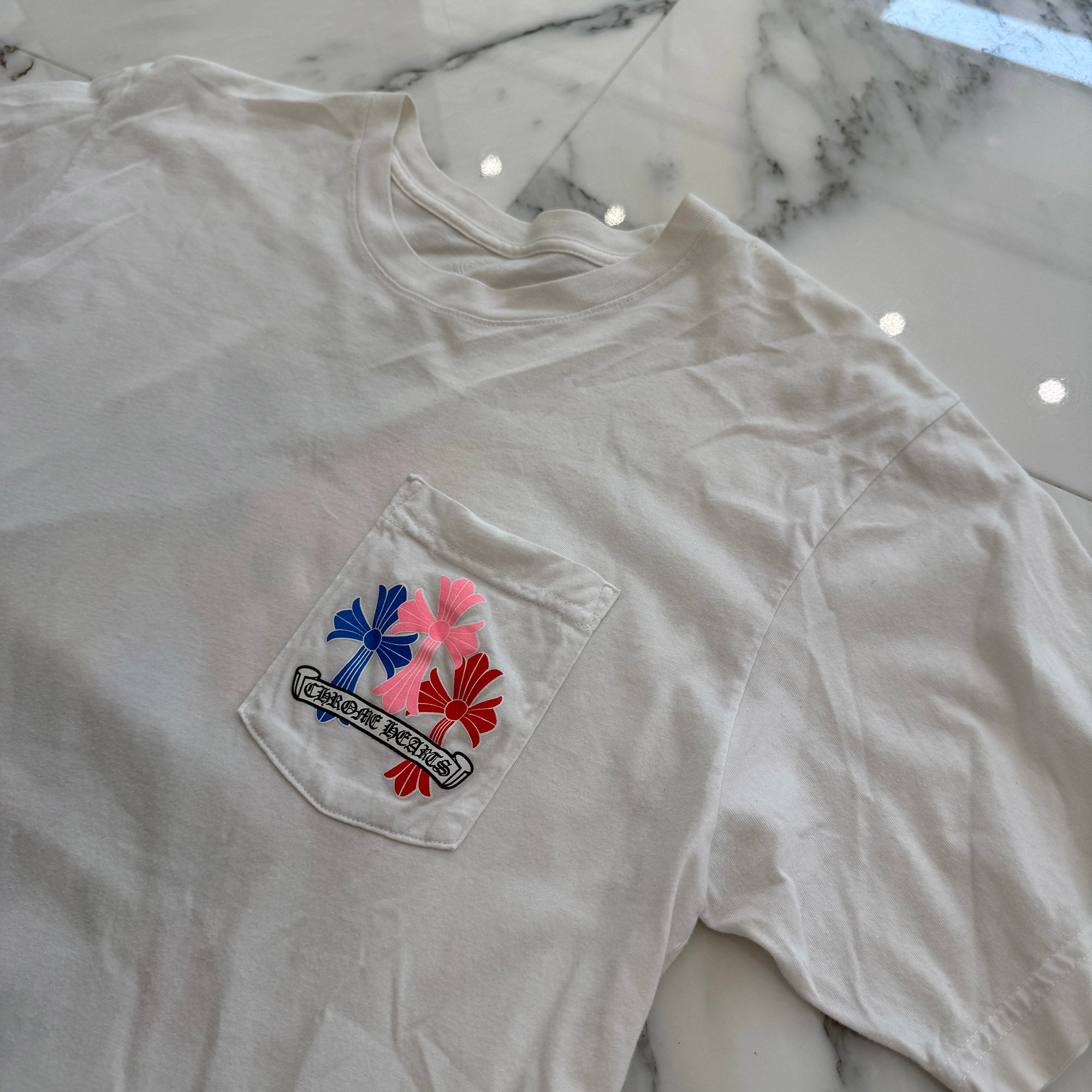 CHROME HEARTS 2021SS MLTCOL CEM CRS Tee Size L クロムハーツ マルチカラー セメタリークロス Tシャツ サイズL