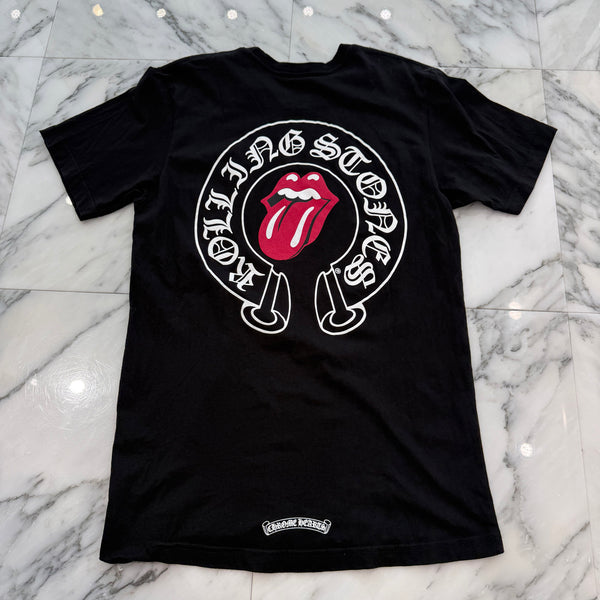 CHROME HEARTS × The Rolling Stones Lip＆Tongue Horseshoe Tee Size M クロムハーツ × ザローリングストーンズ リップアンドタン ホースシュー Tシャツ サイズM