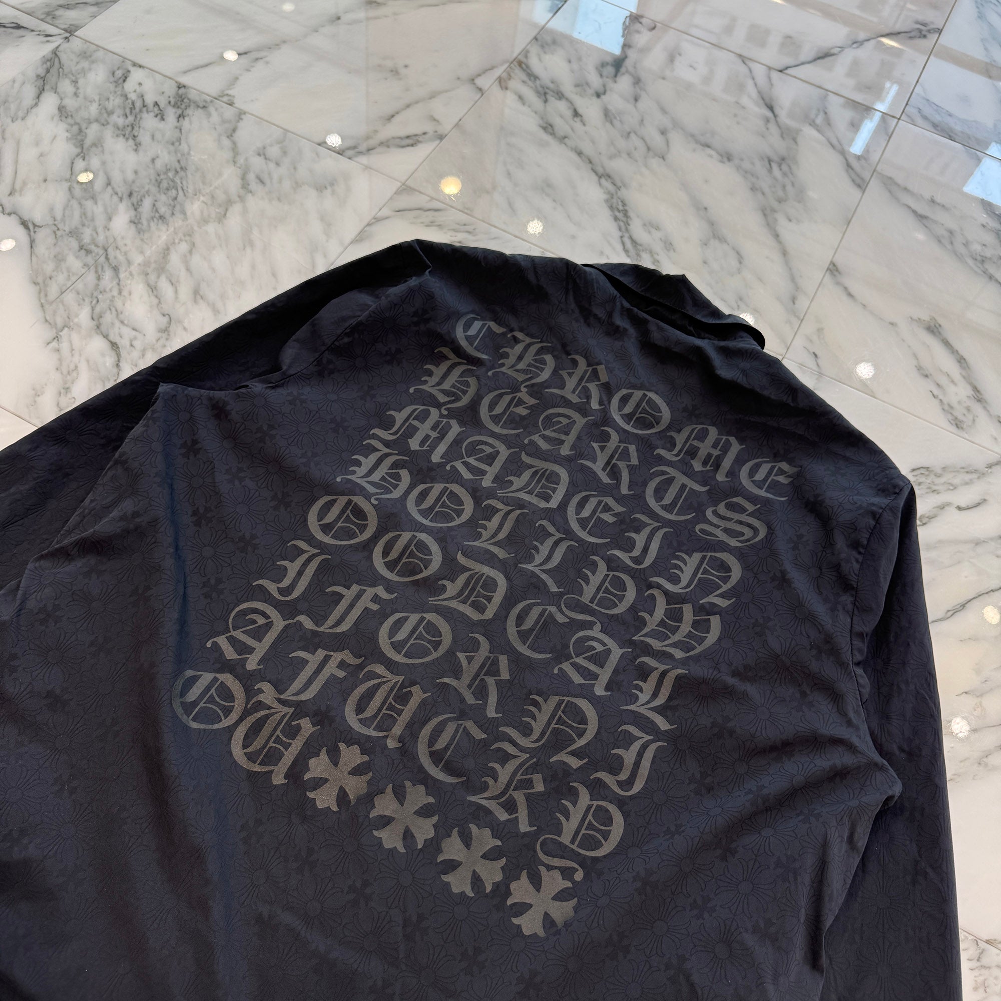 CHROME HEARTS Made In Hollywood CH Plus Eye Chart Coach Jacket Size XL クロムハーツ メイドインハリウッド CHプラス アイチャート コーチジャケット サイズXL