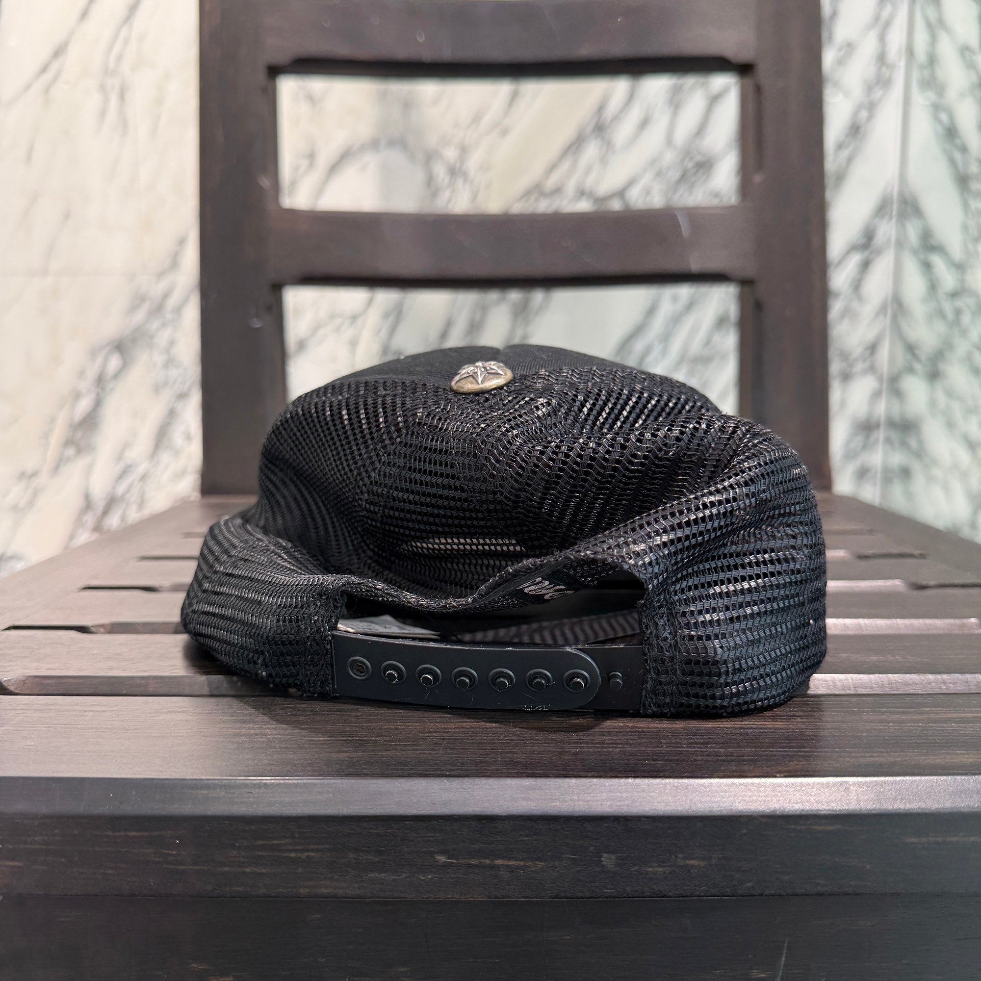 CHROME HEARTS 3 Star Leather Patch Trucker Cap Size ONE SIZE(53-60) クロムハーツ 3スター レザーパッチ トラッカーキャップ サイズONE SIZE(53-60)