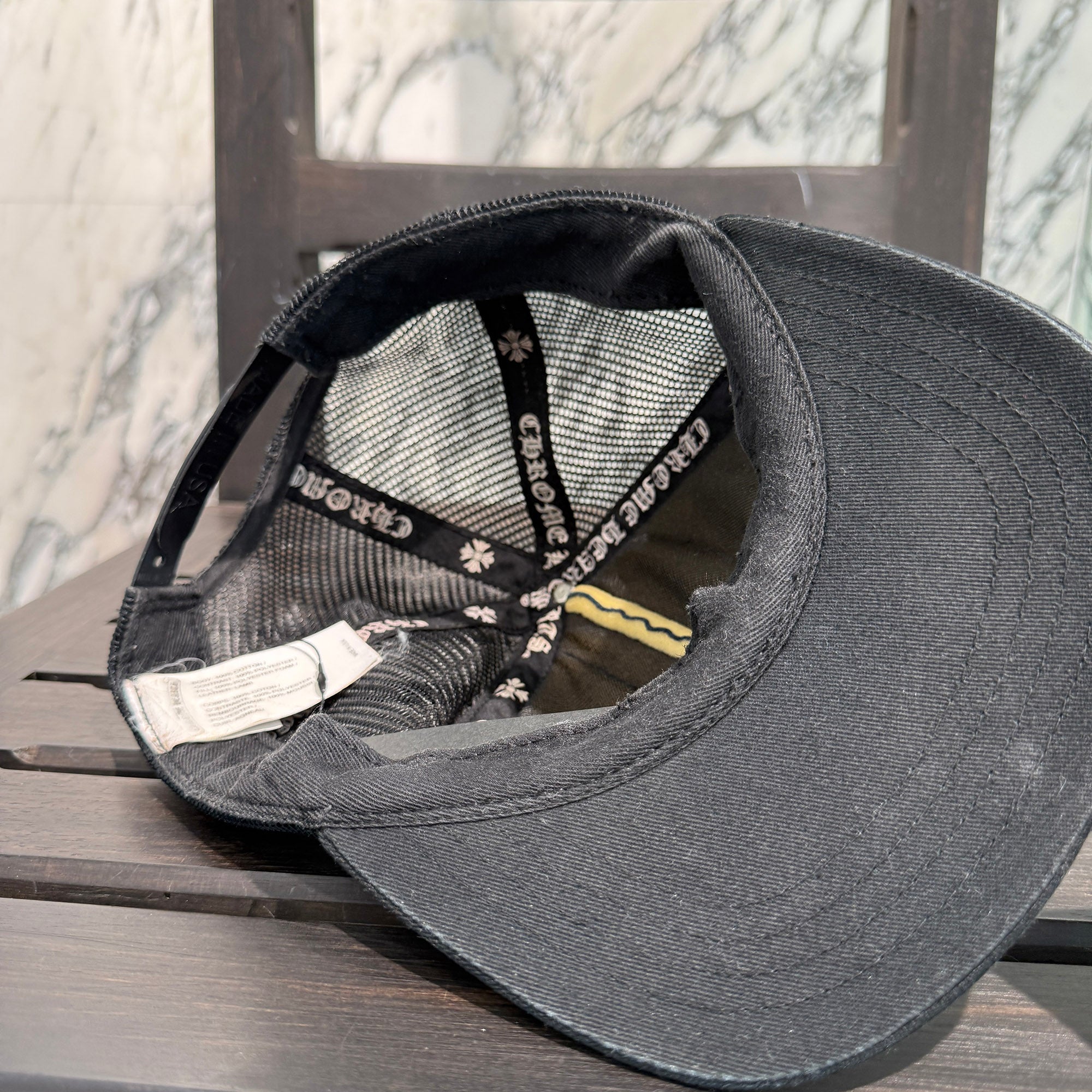 CHROME HEARTS 3 Star Leather Patch Trucker Cap Size ONE SIZE(53-60) クロムハーツ 3スター レザーパッチ トラッカーキャップ サイズONE SIZE(53-60)