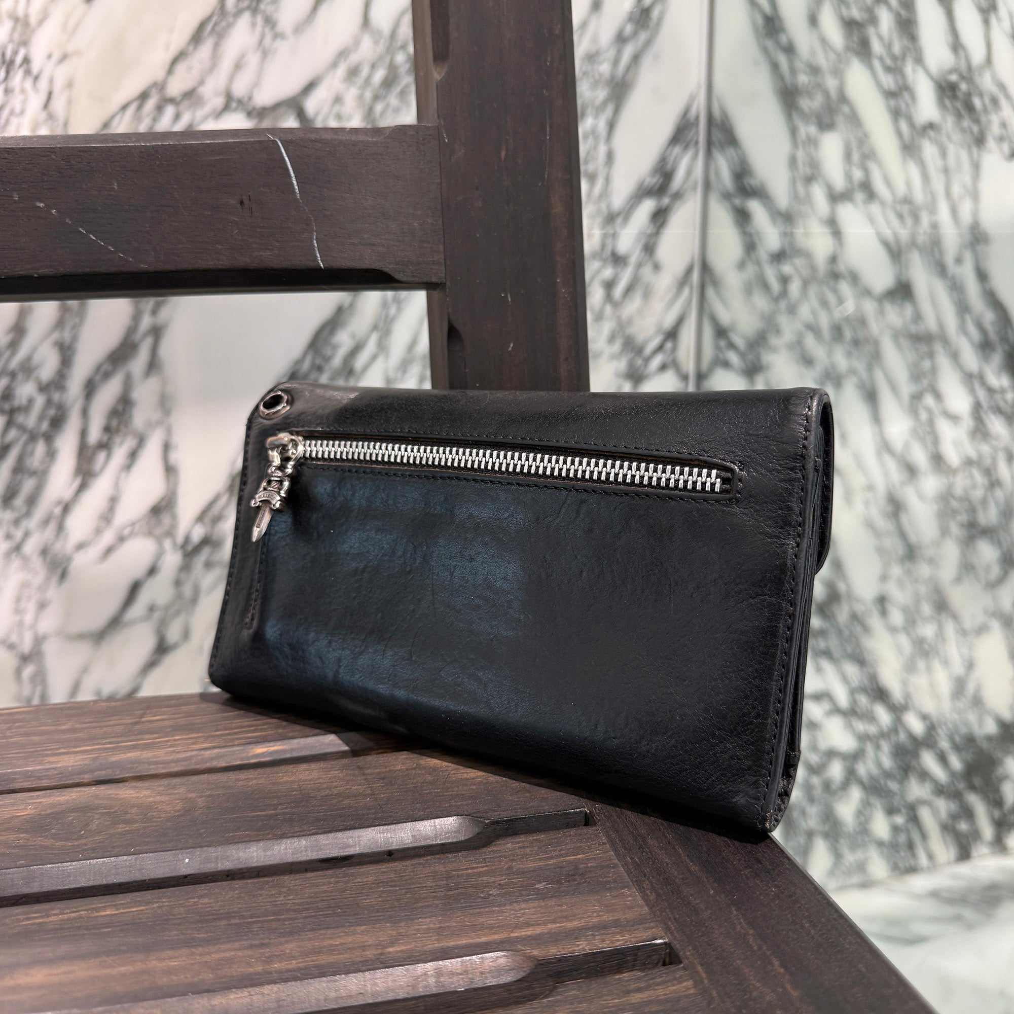 CHROME HEARTS Wave Cross Ball Wallet クロムハーツ ウェーブクロスボール ウォレット
