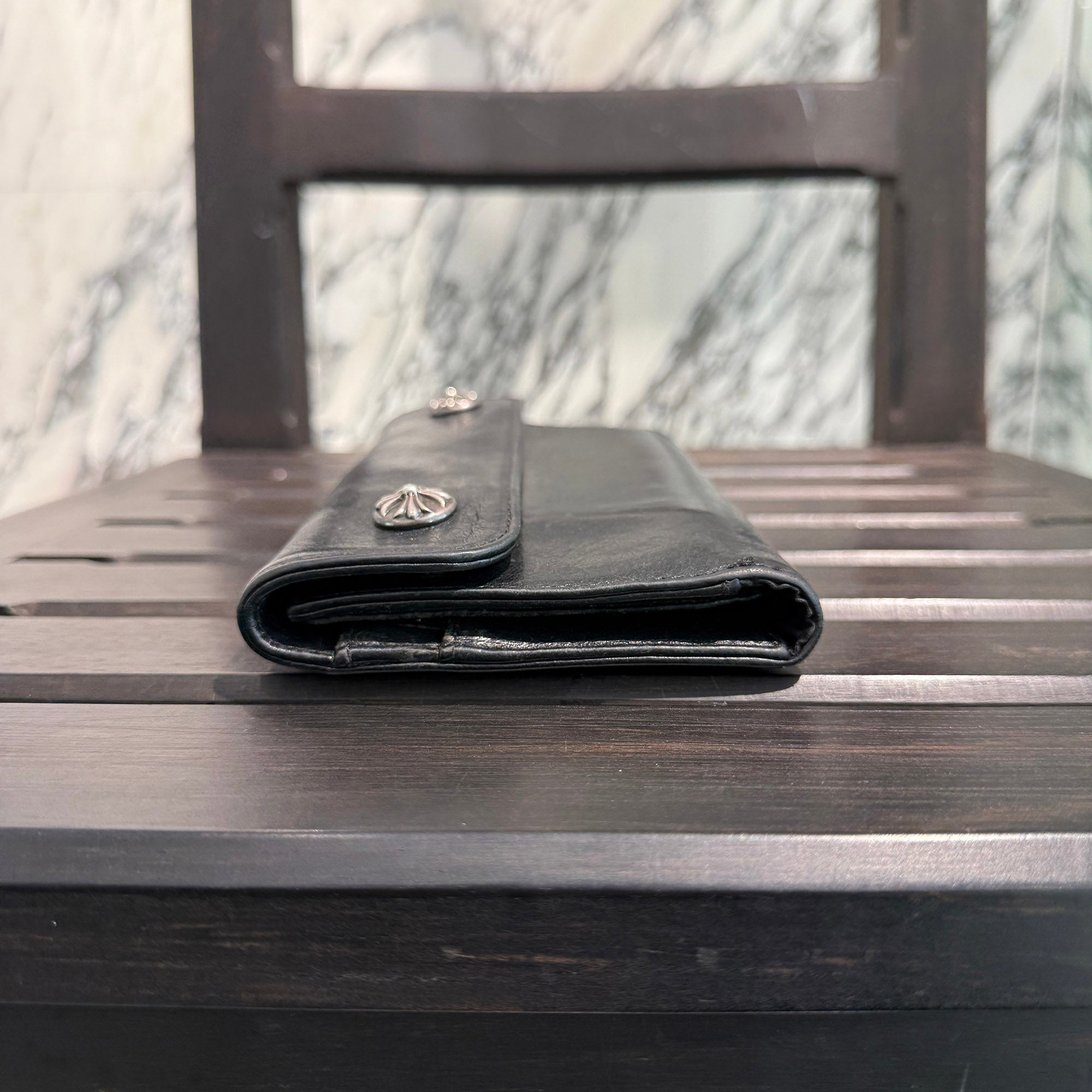 CHROME HEARTS Wave Cross Ball Wallet クロムハーツ ウェーブクロスボール ウォレット