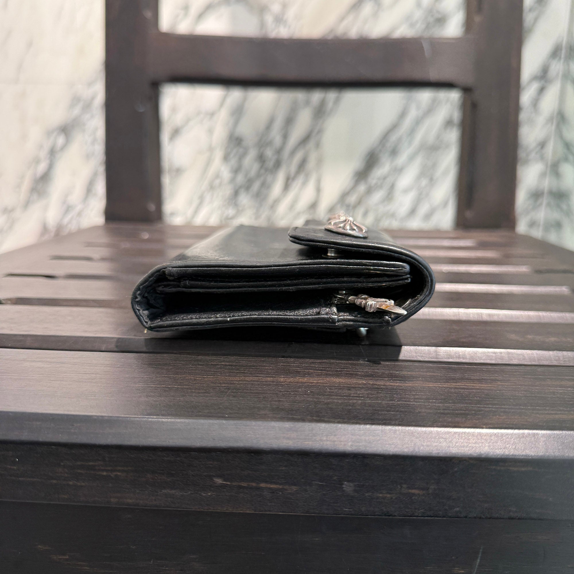 CHROME HEARTS Wave Cross Ball Wallet クロムハーツ ウェーブクロスボール ウォレット