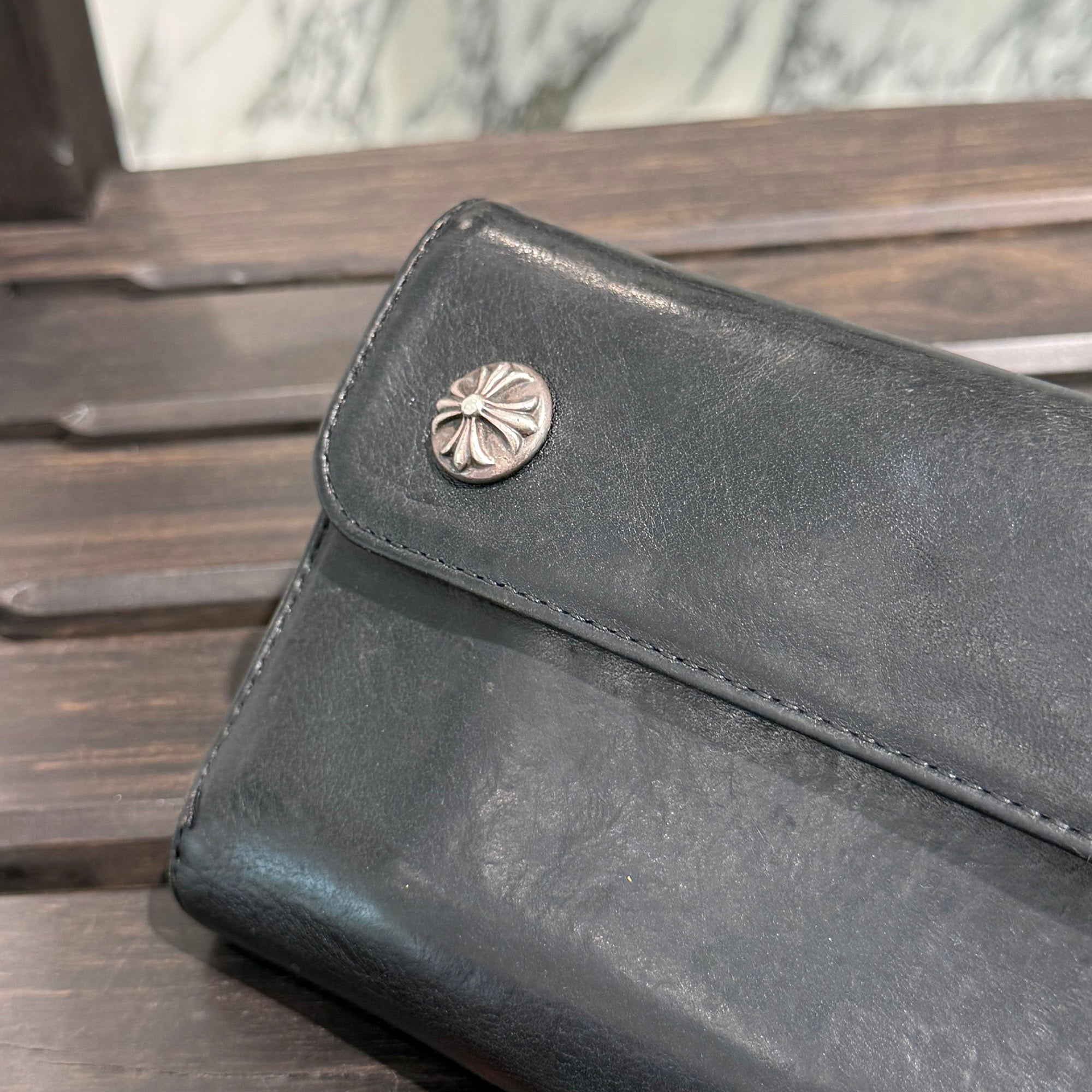 CHROME HEARTS Wave Cross Ball Wallet クロムハーツ ウェーブクロスボール ウォレット