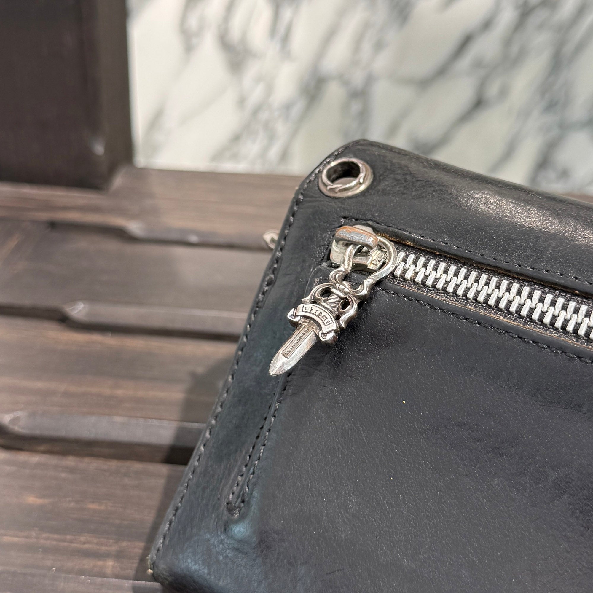 CHROME HEARTS Wave Cross Ball Wallet クロムハーツ ウェーブクロスボール ウォレット