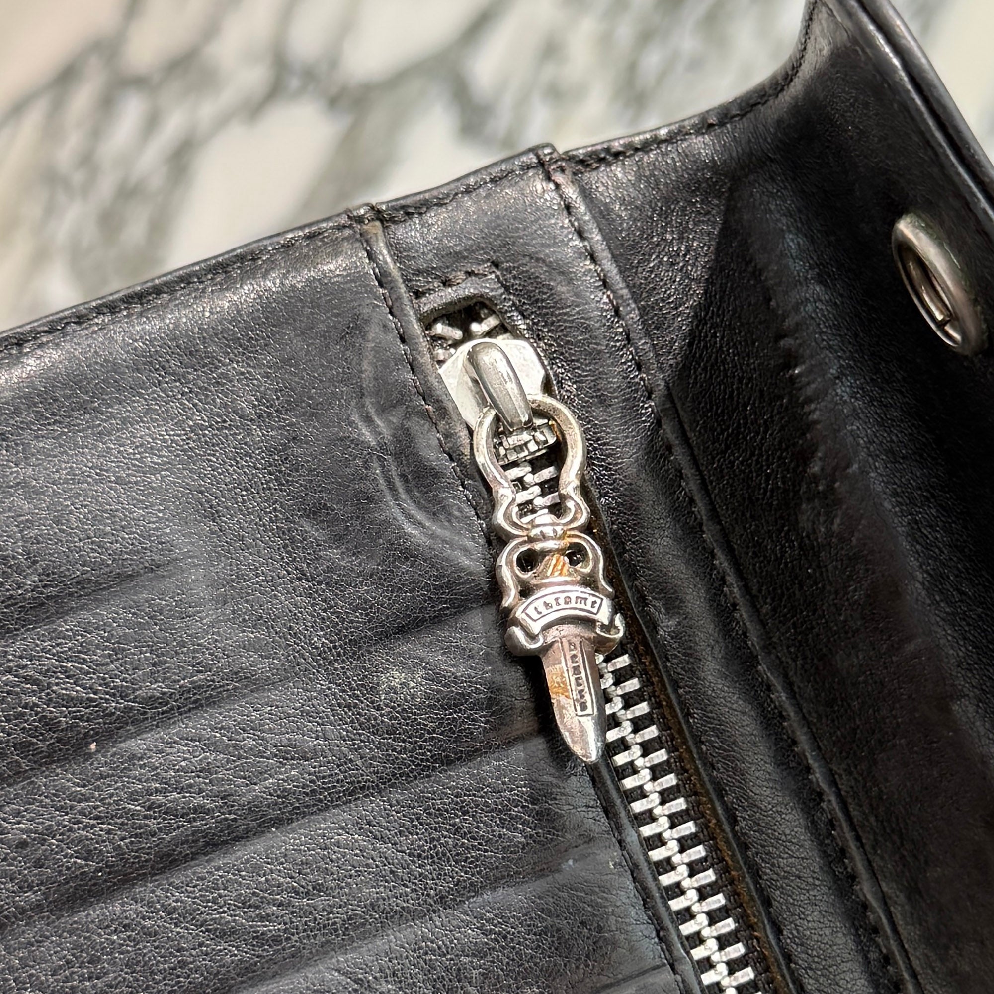 CHROME HEARTS Wave Cross Ball Wallet クロムハーツ ウェーブクロスボール ウォレット