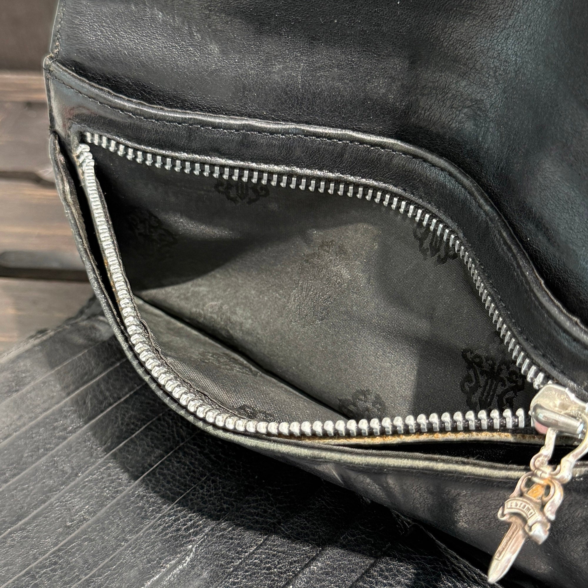 CHROME HEARTS Wave Cross Ball Wallet クロムハーツ ウェーブクロスボール ウォレット