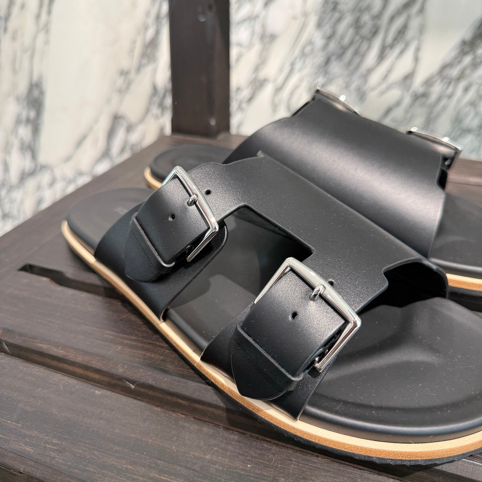 HERMES "NAXOS" Leather Sandal H262914ZH01390 Size 43(JP約28cm) エルメス "ナクソス" レザーサンダル サイズ43(JP約28cm)