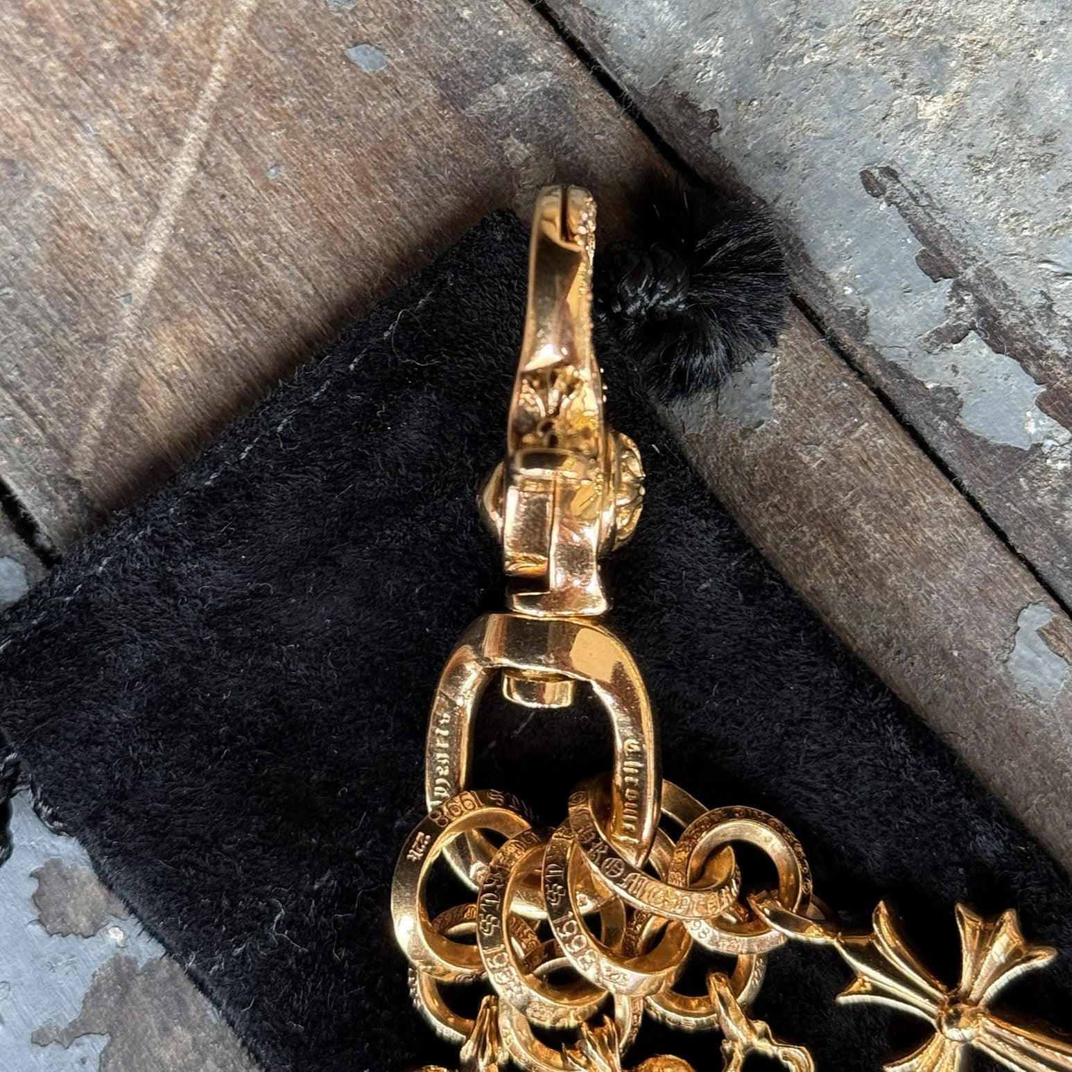 CHROME HEARTS 22K CLIP Swivel Cross Multi Pave Diamond クロムハーツ 22K クリップ スイベル クロス マルチ パヴェダイアモンド
