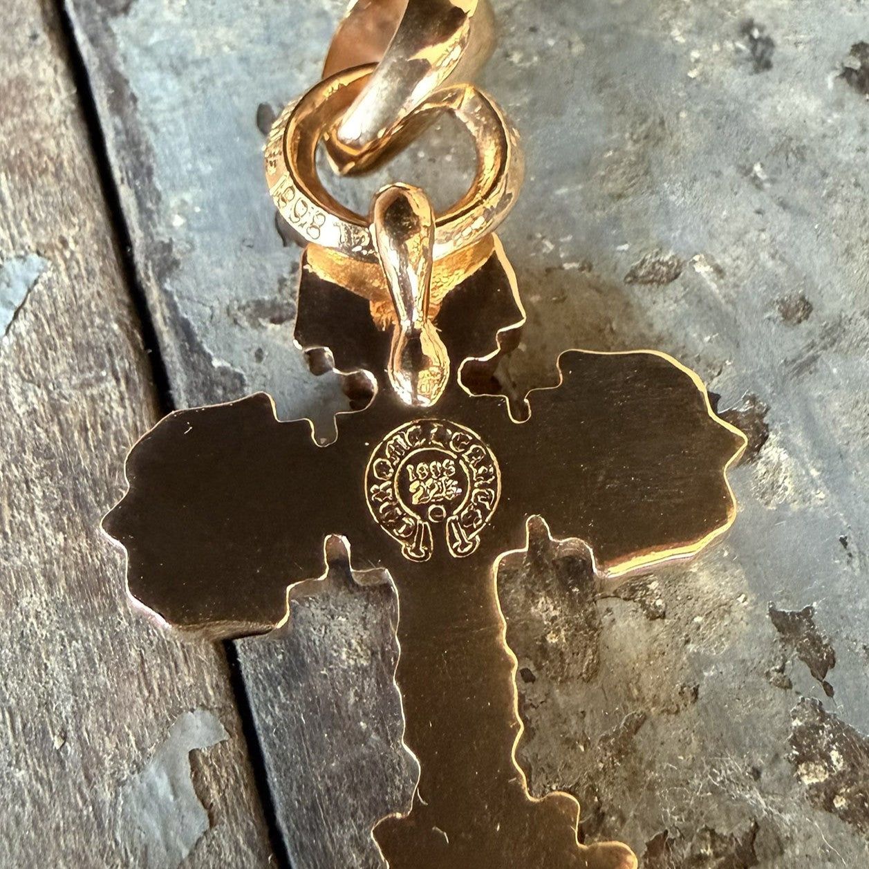 CHROME HEARTS 22K Filigree Cross Pendent XS With Bail クロムハーツ 22K フィリグリークロス ペンダントXS ウィズベイル (コピー)