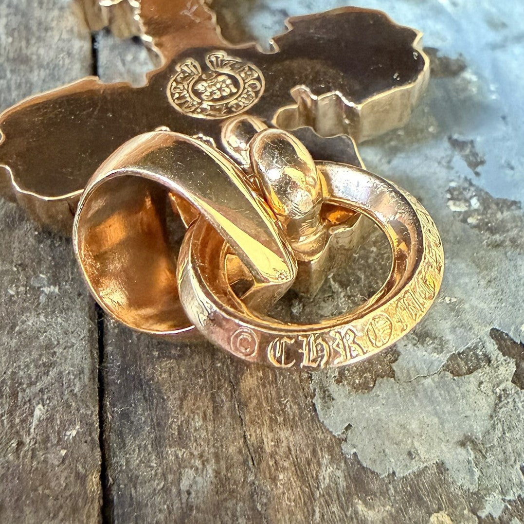 CHROME HEARTS 22K Filigree Cross Pendent XS With Bail クロムハーツ 22K フィリグリークロス ペンダントXS ウィズベイル (コピー)