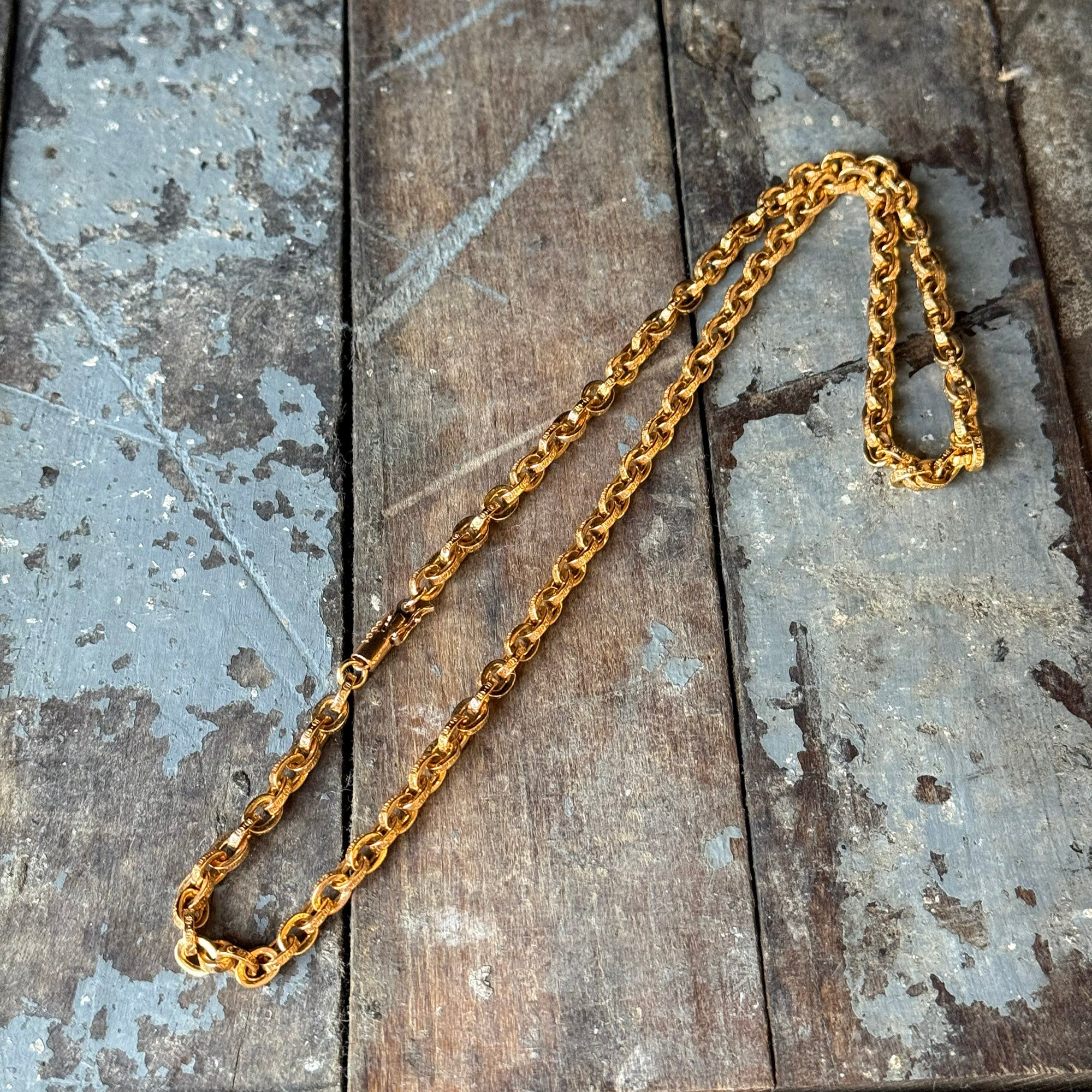 CHROME HEARTS 22K Paper Chain Necklace 20 Inch クロムハーツ 22K ペーパーチェーン ネックレス 20インチ