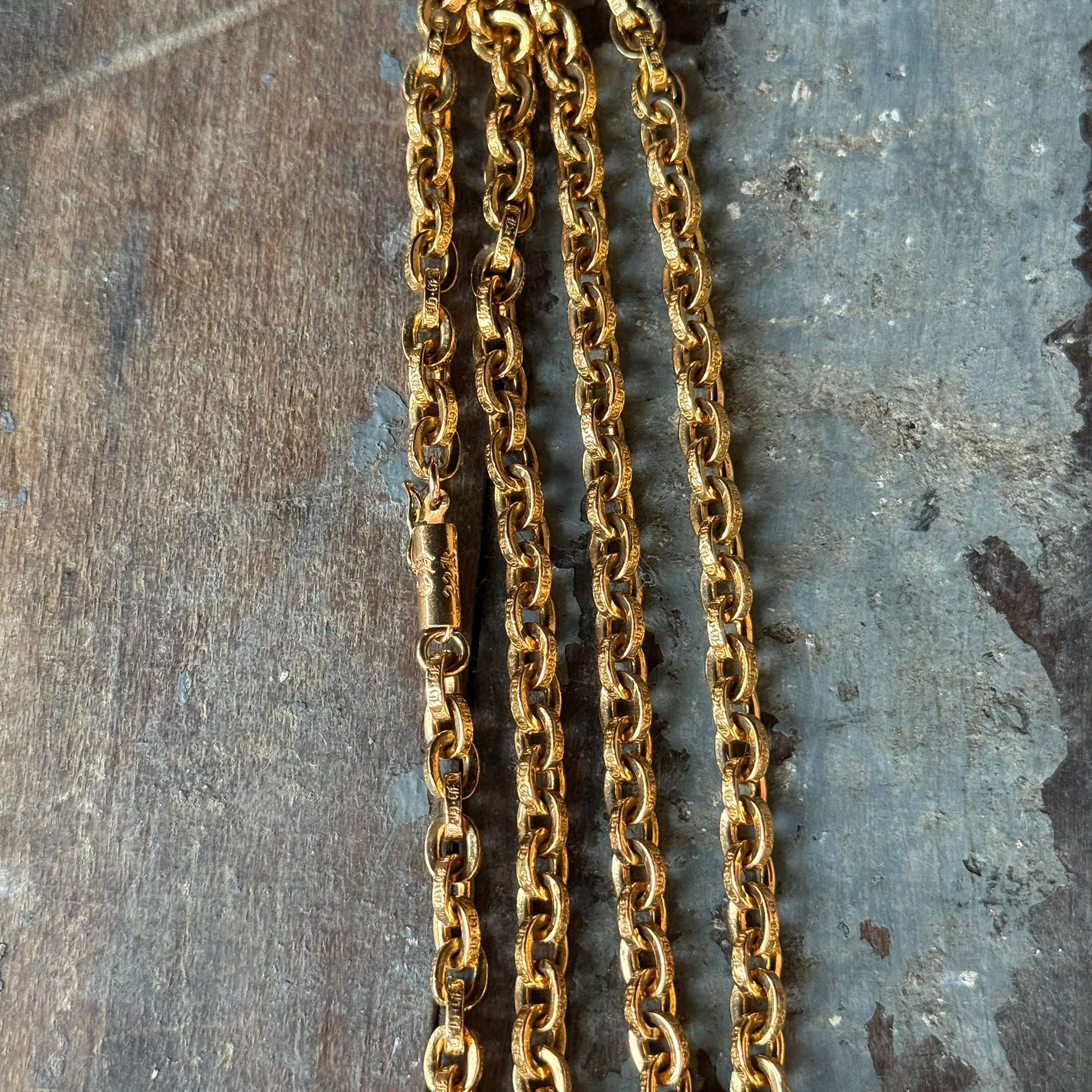 CHROME HEARTS 22K Paper Chain Necklace 20 Inch クロムハーツ 22K ペーパーチェーン ネックレス 20インチ