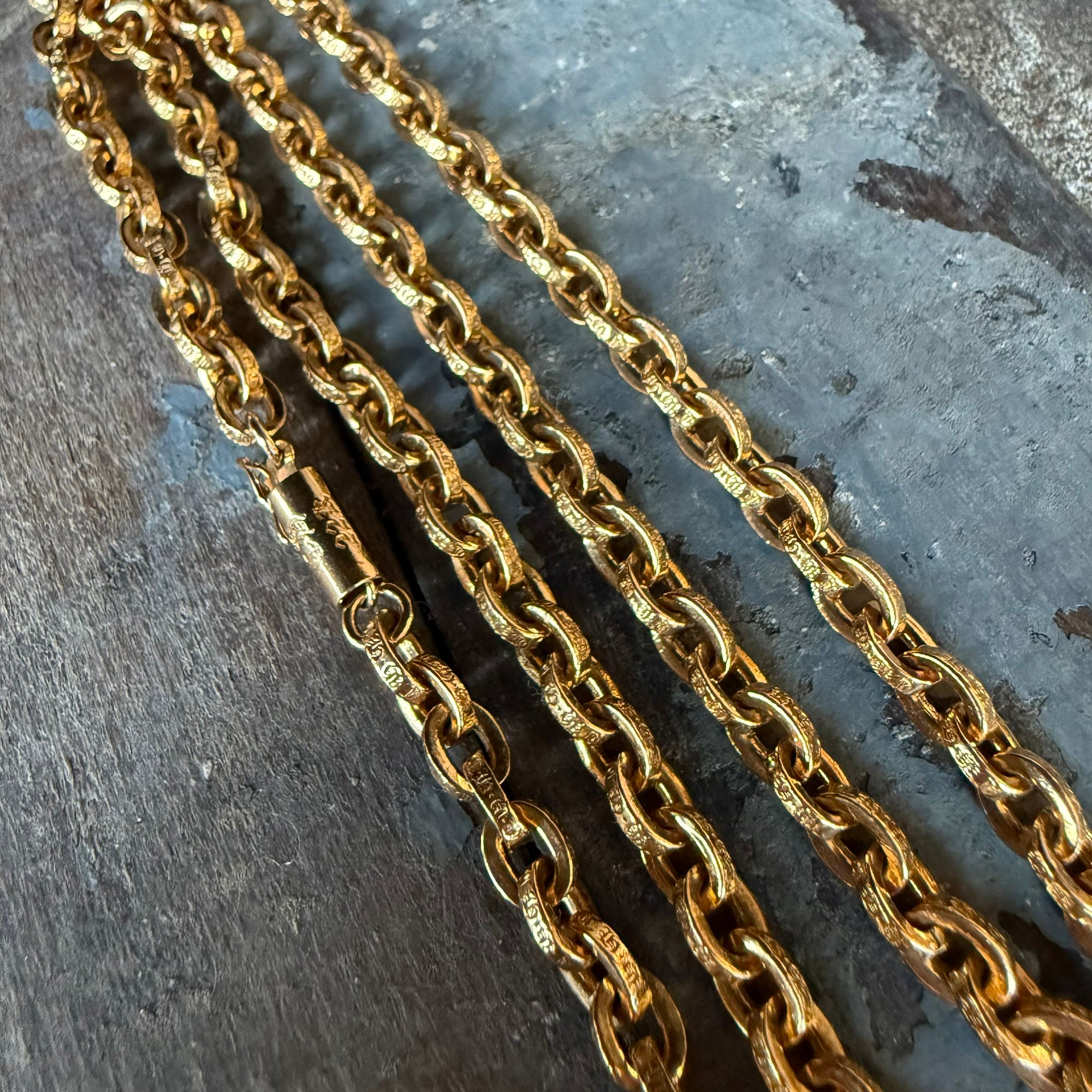 CHROME HEARTS 22K Paper Chain Necklace 20 Inch クロムハーツ 22K ペーパーチェーン ネックレス 20インチ