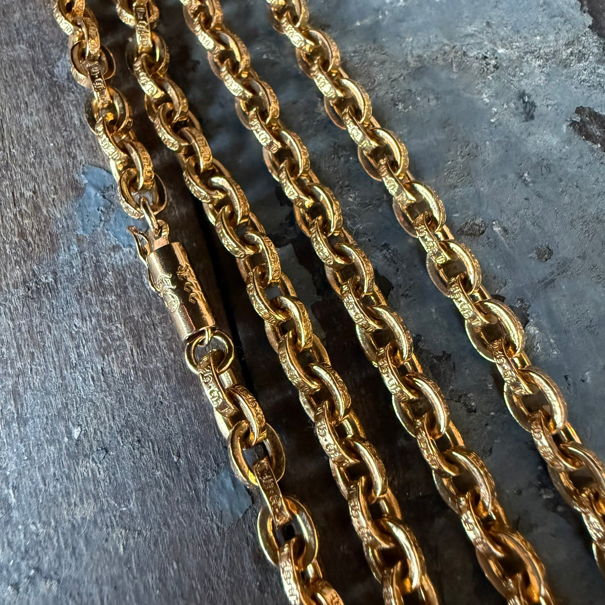 CHROME HEARTS 22K Paper Chain Necklace 20 Inch クロムハーツ 22K ペーパーチェーン ネックレス 20インチ