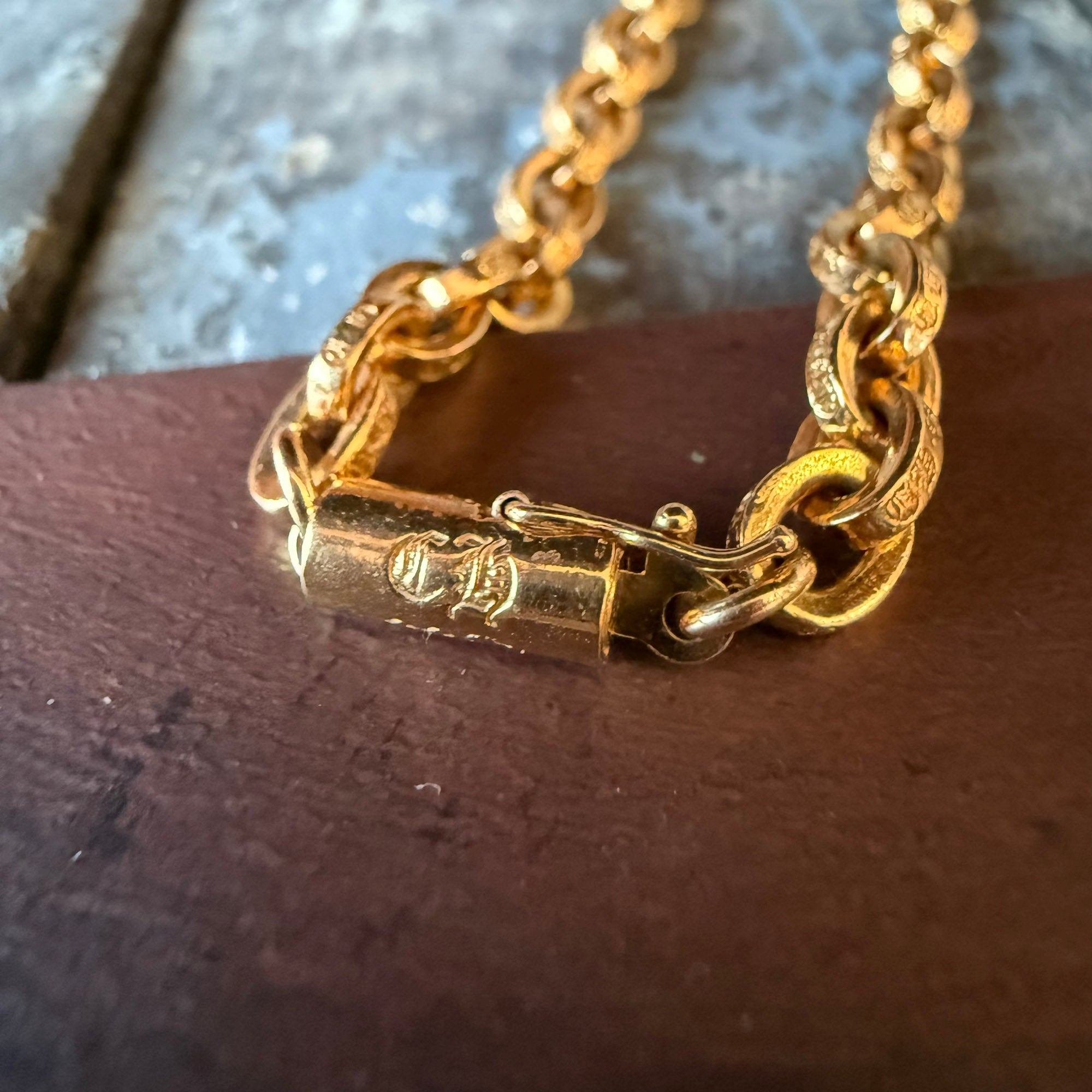 CHROME HEARTS 22K Paper Chain Necklace 20 Inch クロムハーツ 22K ペーパーチェーン ネックレス 20インチ