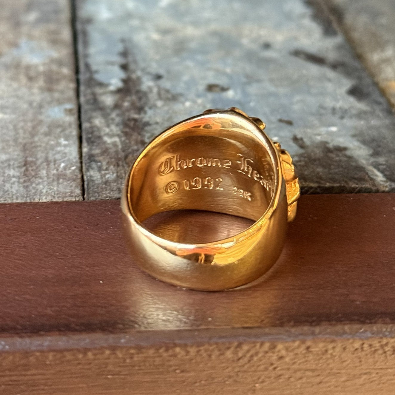 CHROME HEARTS 22K KEEPER RING Pave Diamond Size 23号 クロムハーツ 22K キーパーリング パヴェダイヤモンド サイズ23号