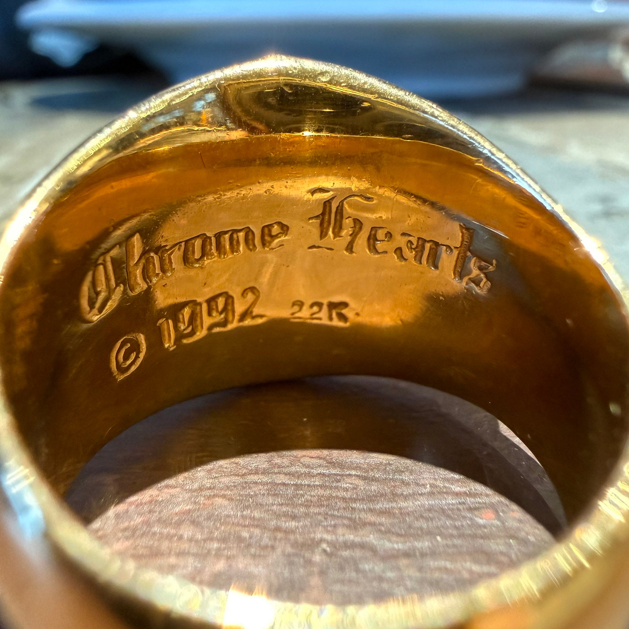 CHROME HEARTS 22K KEEPER RING Pave Diamond Size 23号 クロムハーツ 22K キーパーリング パヴェダイヤモンド サイズ23号