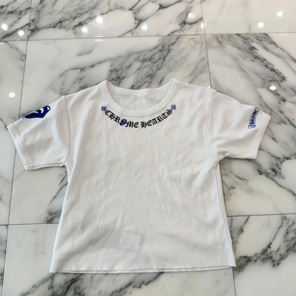 CHROME HEARTS × The Rolling Stones Lip & Tongue Neck Logo Tee Size ONE SIZE（68-112） クロムハーツ×ローリングストーンズ リップアンドタンネックロゴ Tシャツ サイズONE SIZE（68-112)