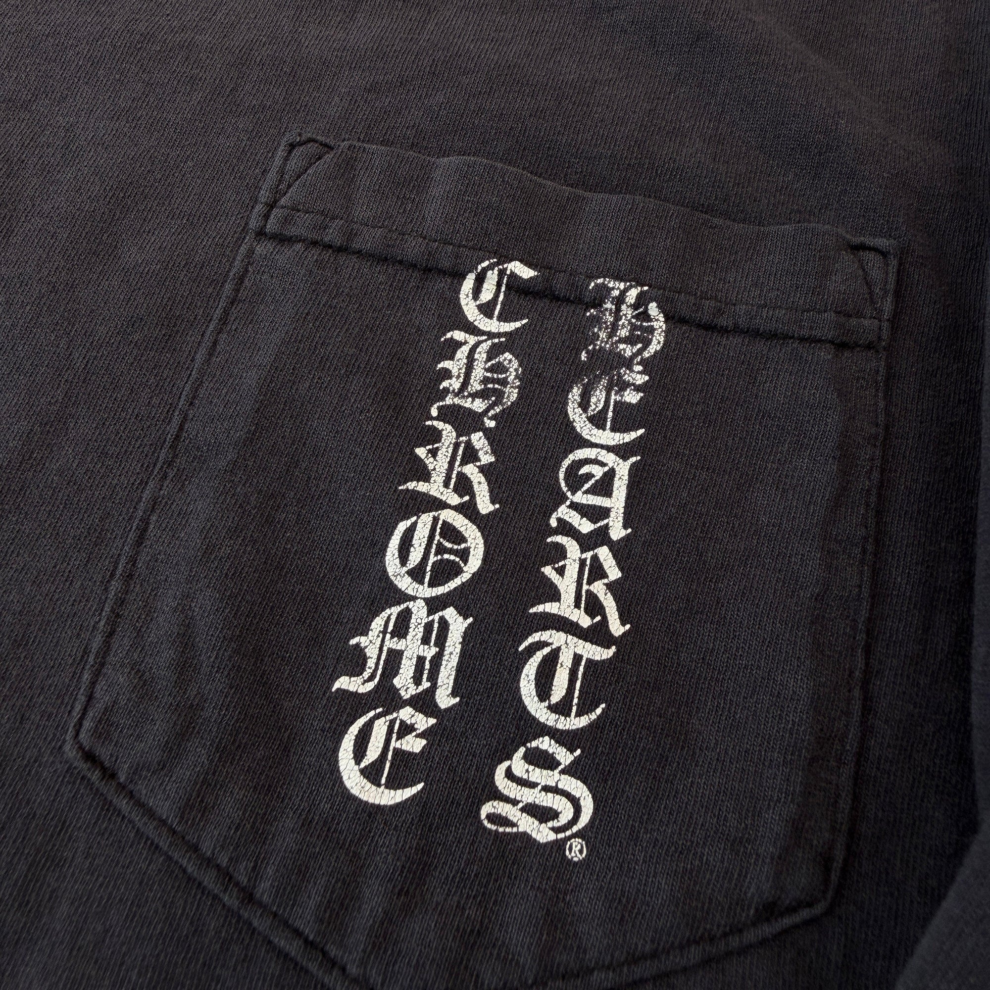 CHROME HEARTS Vertical Logo RS3 Cross Long Sleeve Tee Size L クロムハーツ ヴァーティカルロゴ RS3 クロス ロングスリーブTシャツ サイズL