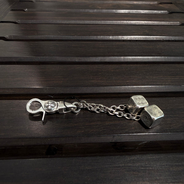 CHROME HEARTS Double Dice Key Chain クロムハーツ ダブルダイス キーチェーン