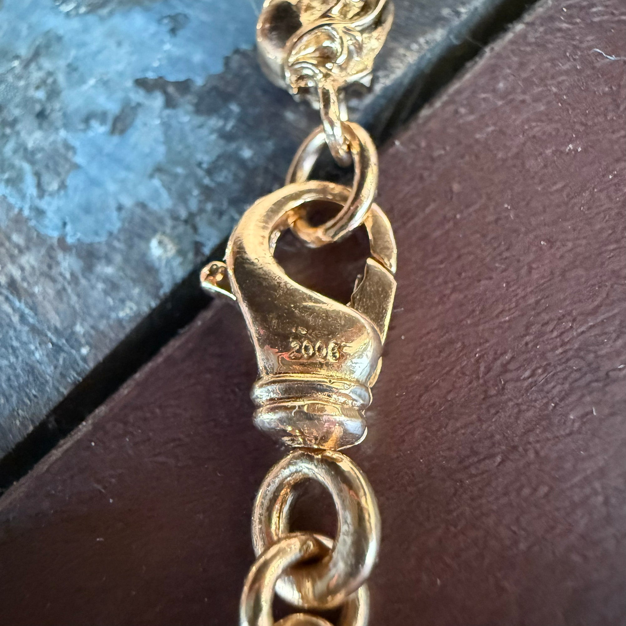 CHROME HEARTS 22K VINY HEART Link Bracelet 11LINK クロムハーツ 22K ヴィニーハート リンク ブレスレット 11リンク