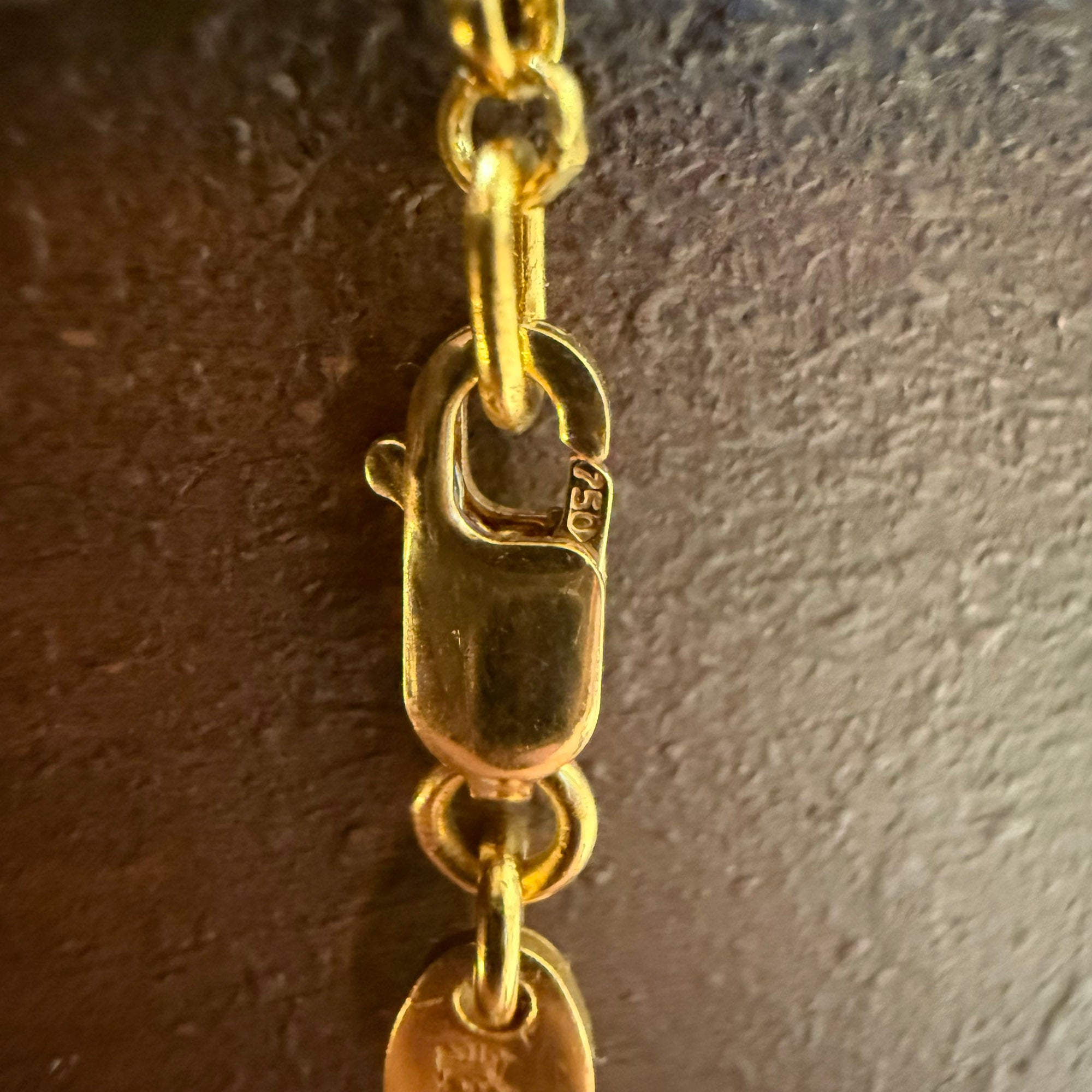 CHROME HEARTS 22K Roll Chain Necklace Size 18 Inch クロムハーツ 22K ロールチェーン ネックレス サイズ18インチ