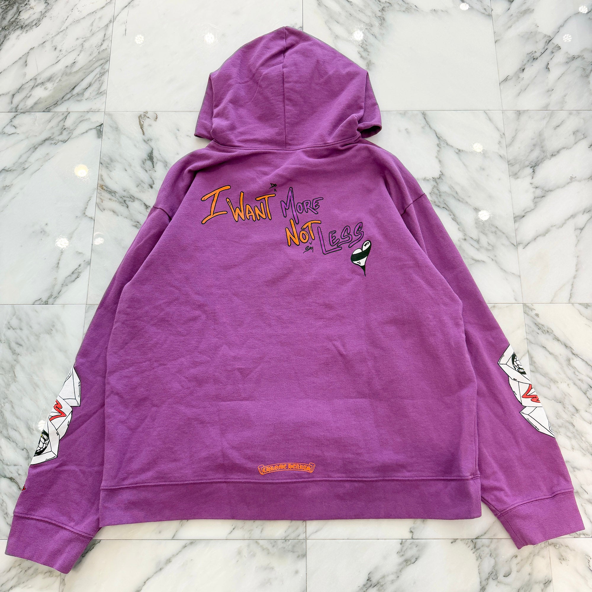 CHROME HEARTS × MATTY BOY 2024AW "I WANT MORE NOT LESS" Pullover Hoodie Size XXL クロムハーツ × マッティボーイ "アイウォントレス" プルオーバーフーディ サイズXXL