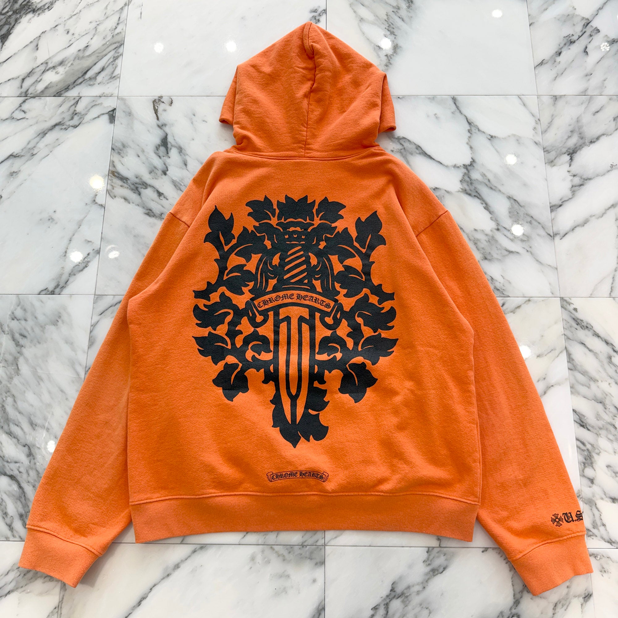 CHROME HEARTS USA Limited Vine Dagger Print Pullover Hoodie Size XL クロムハーツ USA限定 ヴァインダガー プリント プルオーバーフーディー サイズXL