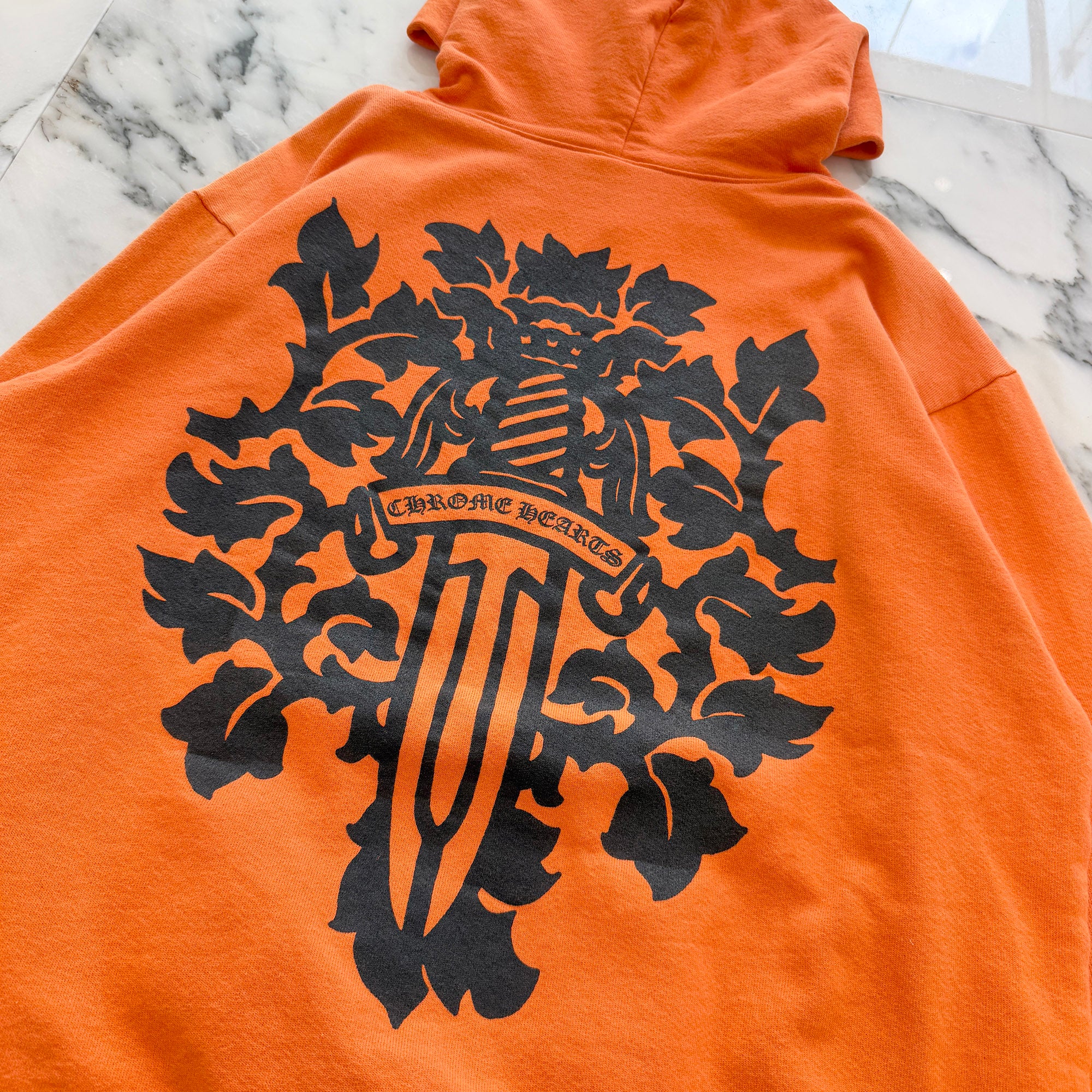 CHROME HEARTS USA Limited Vine Dagger Print Pullover Hoodie Size XL クロムハーツ USA限定 ヴァインダガー プリント プルオーバーフーディー サイズXL