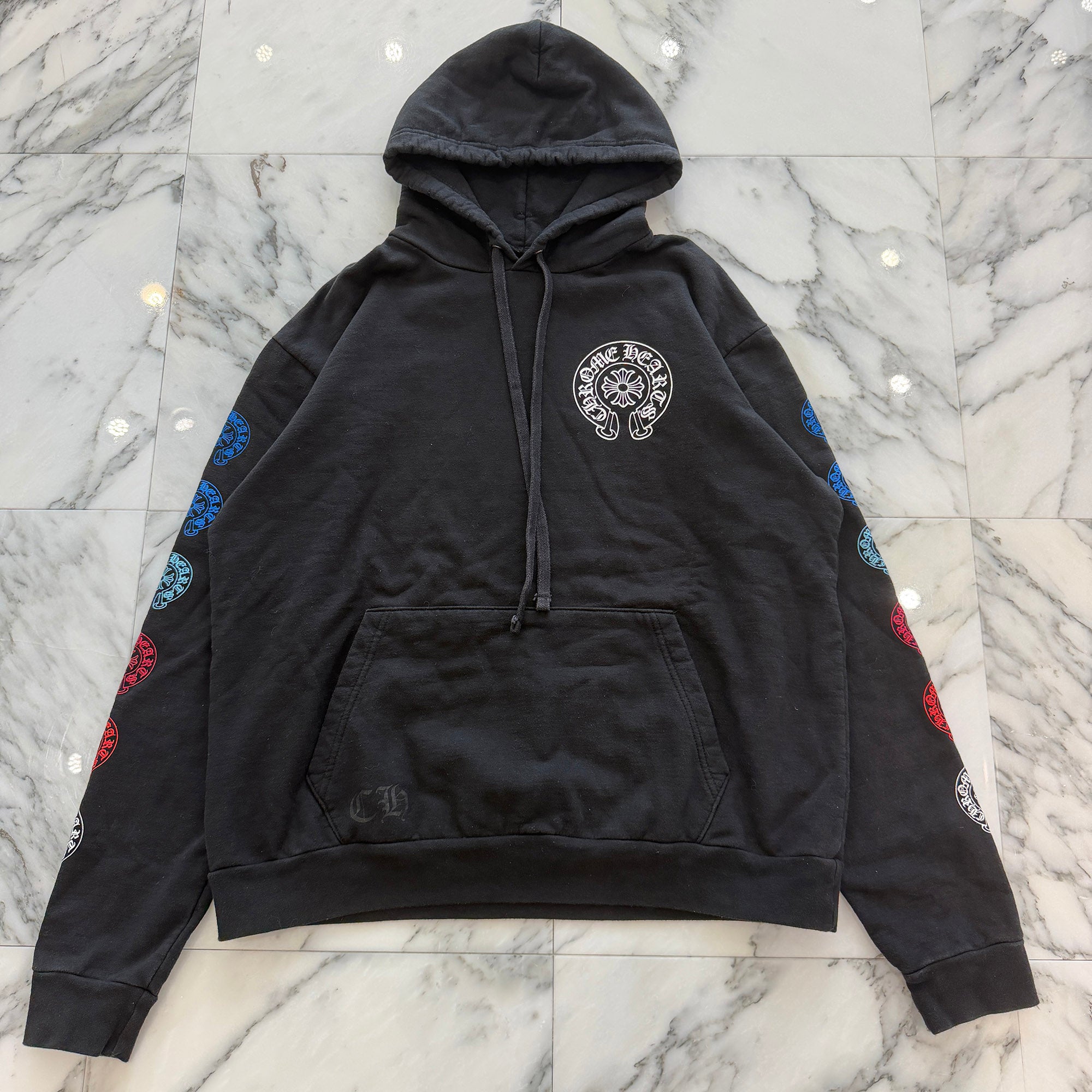 CHROME HEARTS 2022SS Multi Color Horseshoe Pullover Hoodie Size M クロムハーツ マルチカラーホースシュー プルオーバーフーディ サイズM