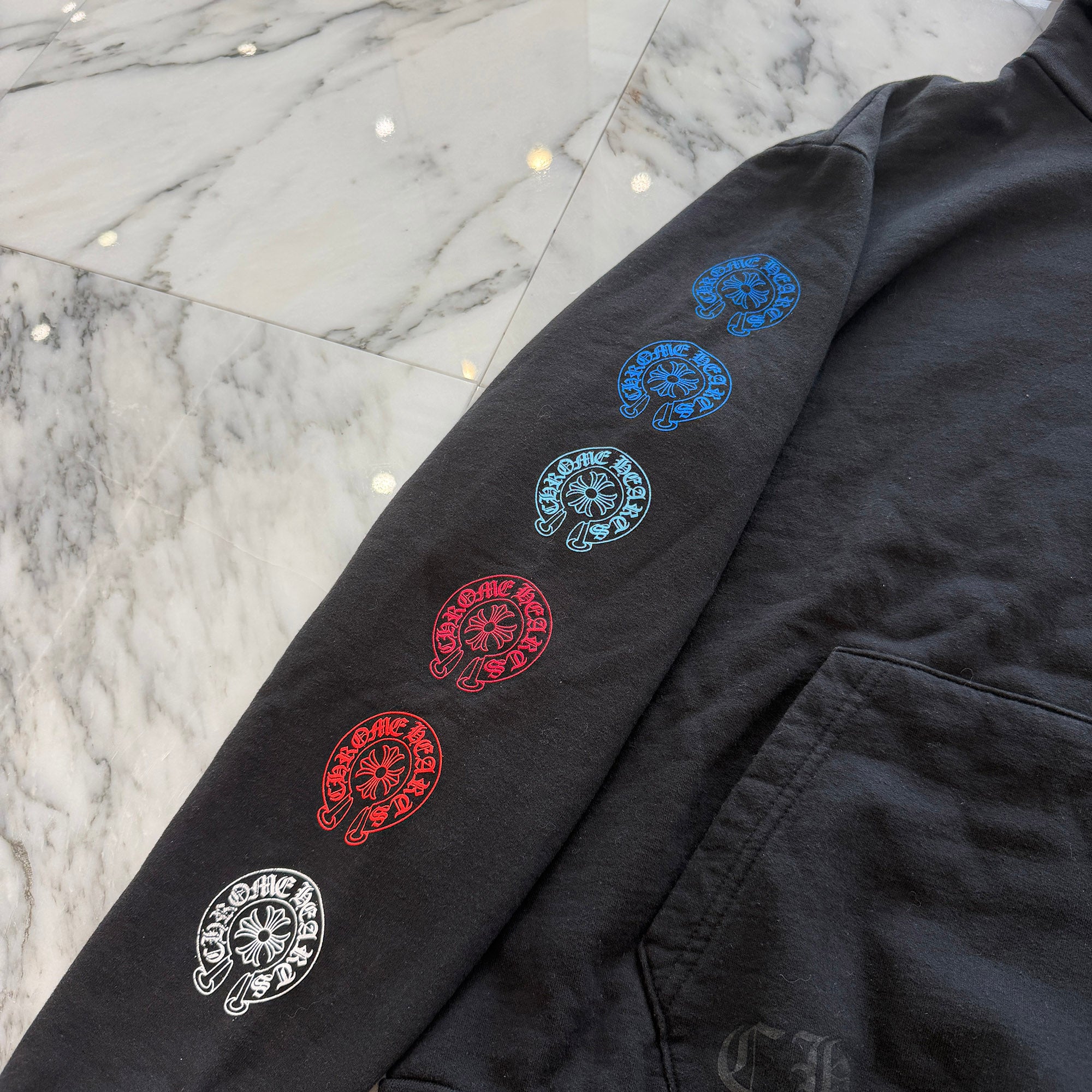CHROME HEARTS 2022SS Multi Color Horseshoe Pullover Hoodie Size M クロムハーツ マルチカラーホースシュー プルオーバーフーディ サイズM