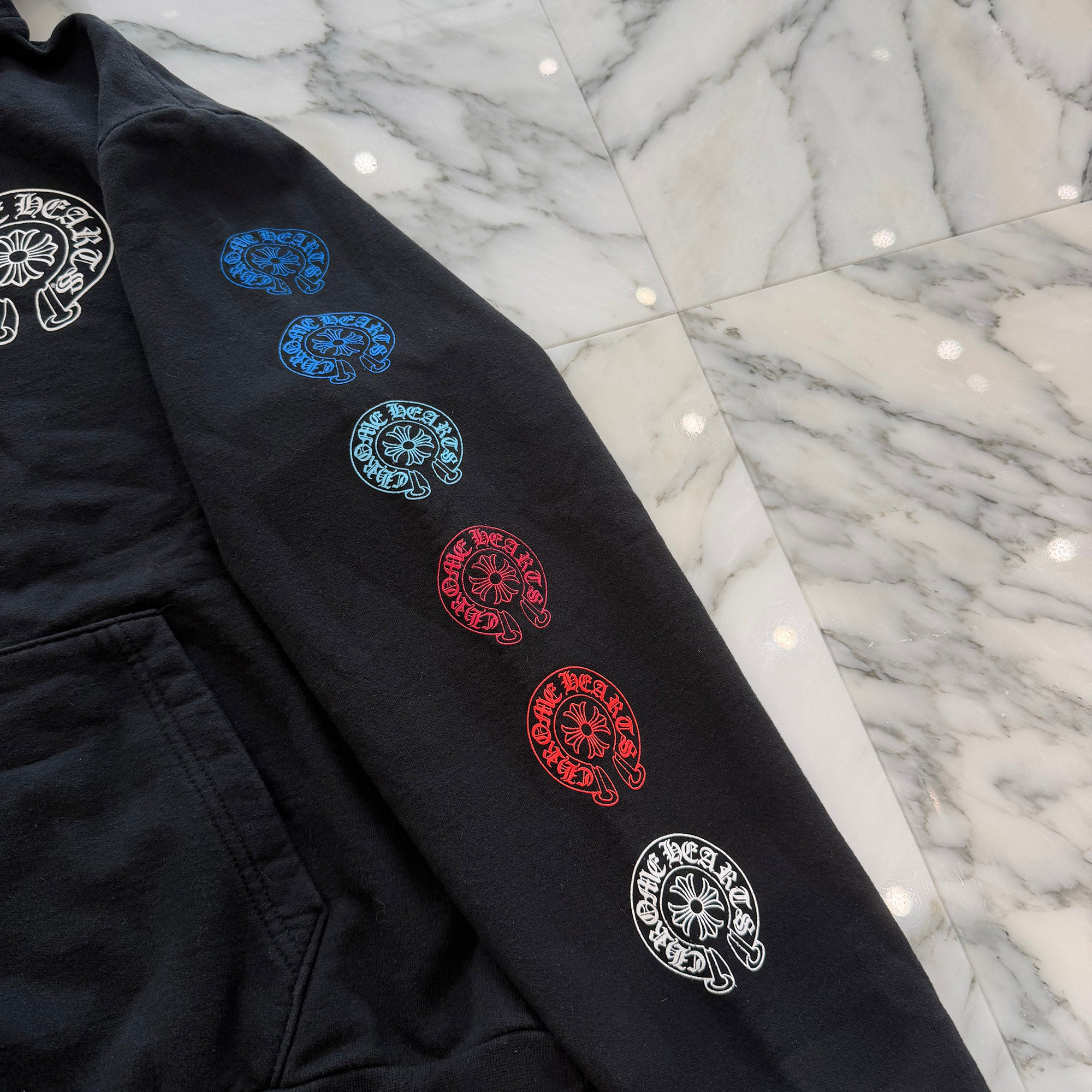 CHROME HEARTS 2022SS Multi Color Horseshoe Pullover Hoodie Size M クロムハーツ マルチカラーホースシュー プルオーバーフーディ サイズM