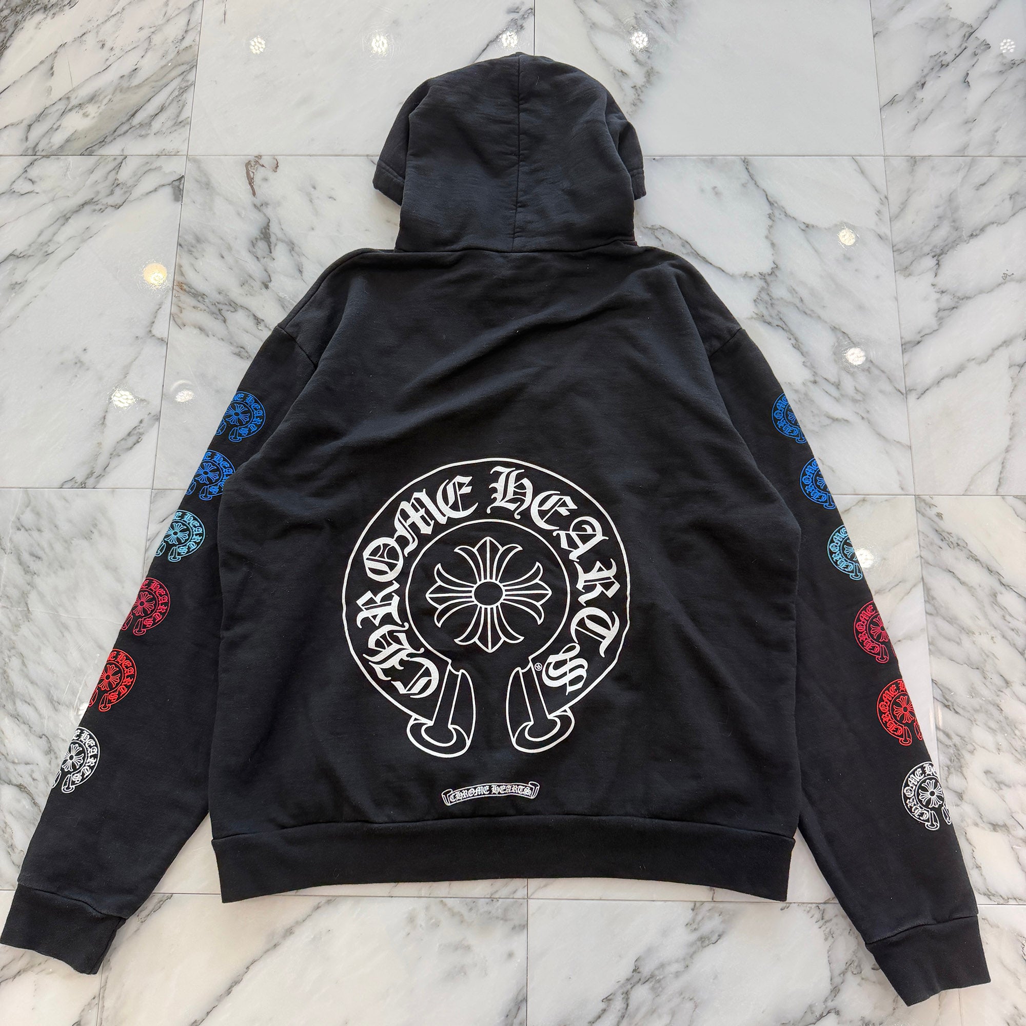CHROME HEARTS 2022SS Multi Color Horseshoe Pullover Hoodie Size M クロムハーツ マルチカラーホースシュー プルオーバーフーディ サイズM