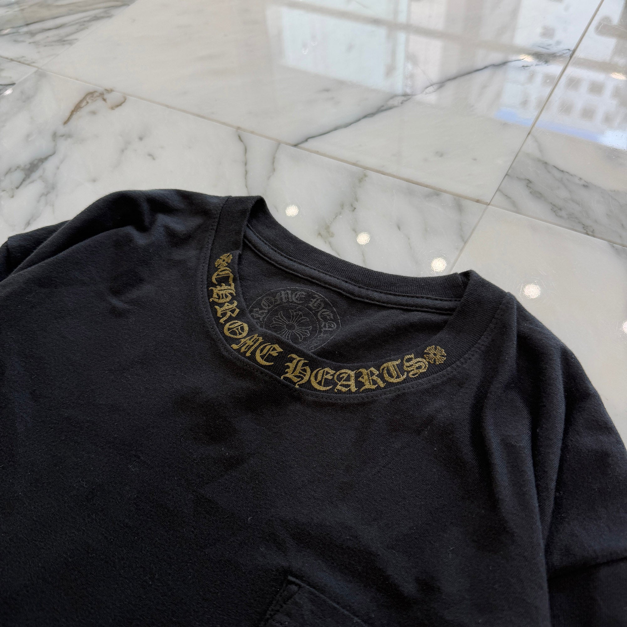 CHROME HEARTS 2026SS Neck Logo Long Sleeve Tee Size M クロムハーツ ネックロゴ ロングスリーブTシャツ サイズM