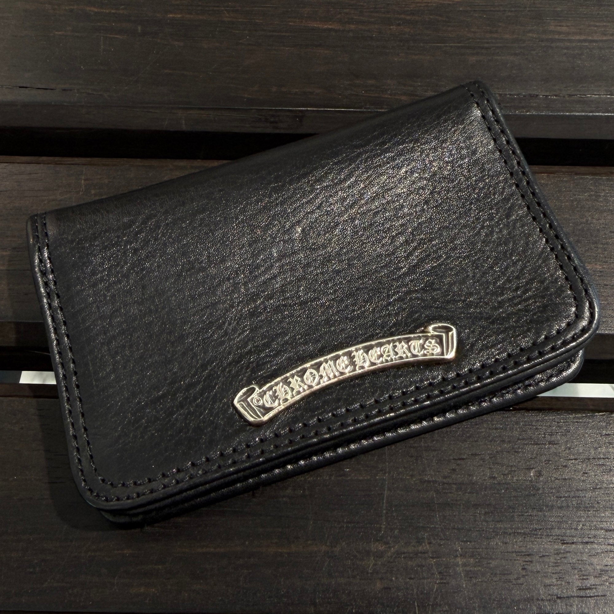 CHROME HEARTS Grommet Leather Card Case クロムハーツ グロメット レザーカードケース