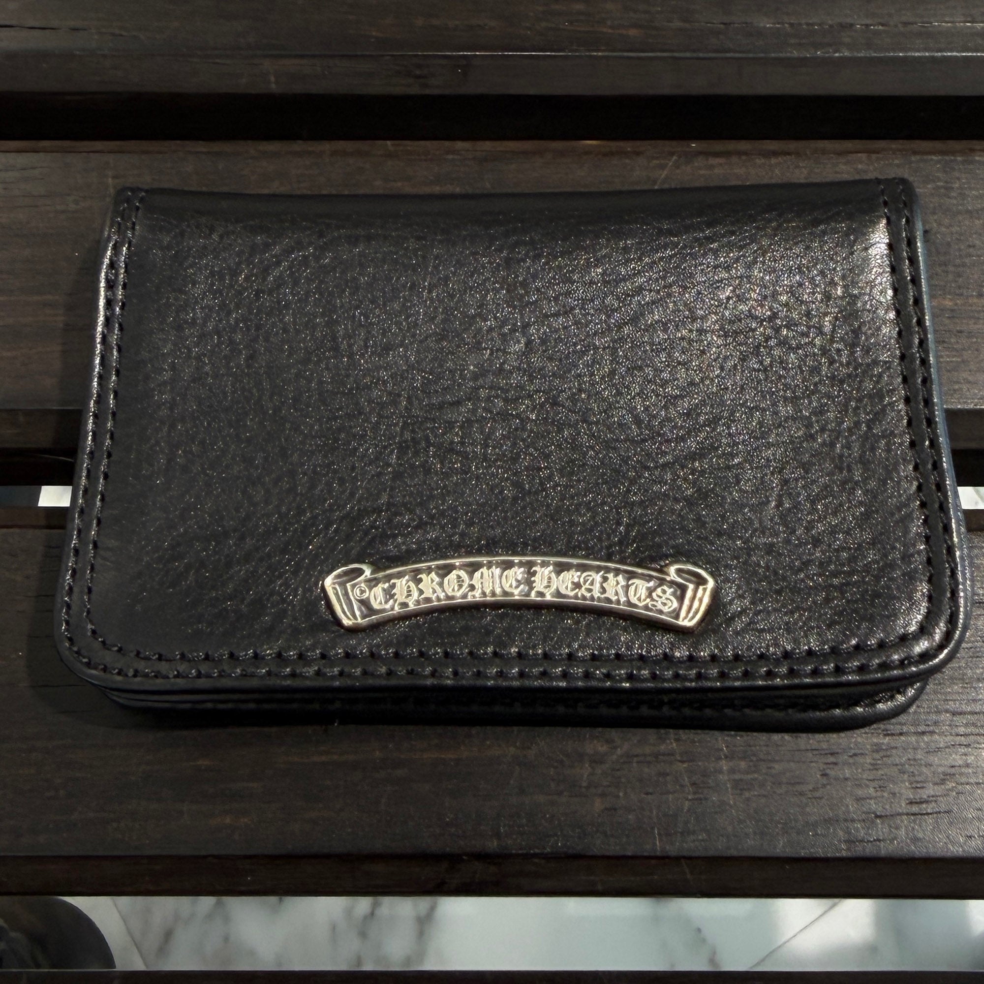 CHROME HEARTS Grommet Leather Card Case クロムハーツ グロメット レザーカードケース