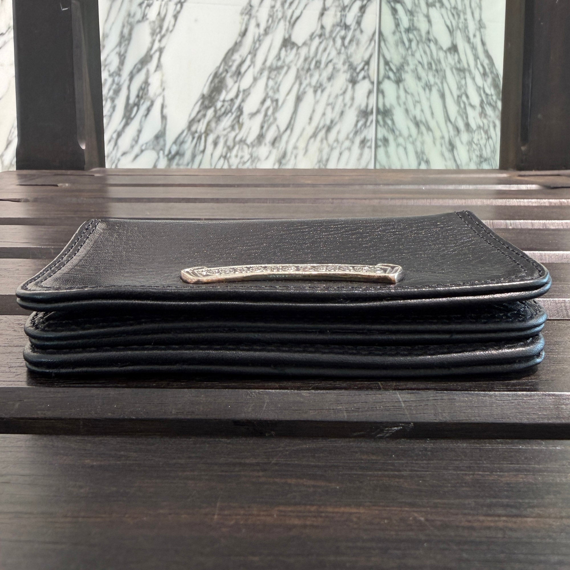 CHROME HEARTS Grommet Leather Card Case クロムハーツ グロメット レザーカードケース